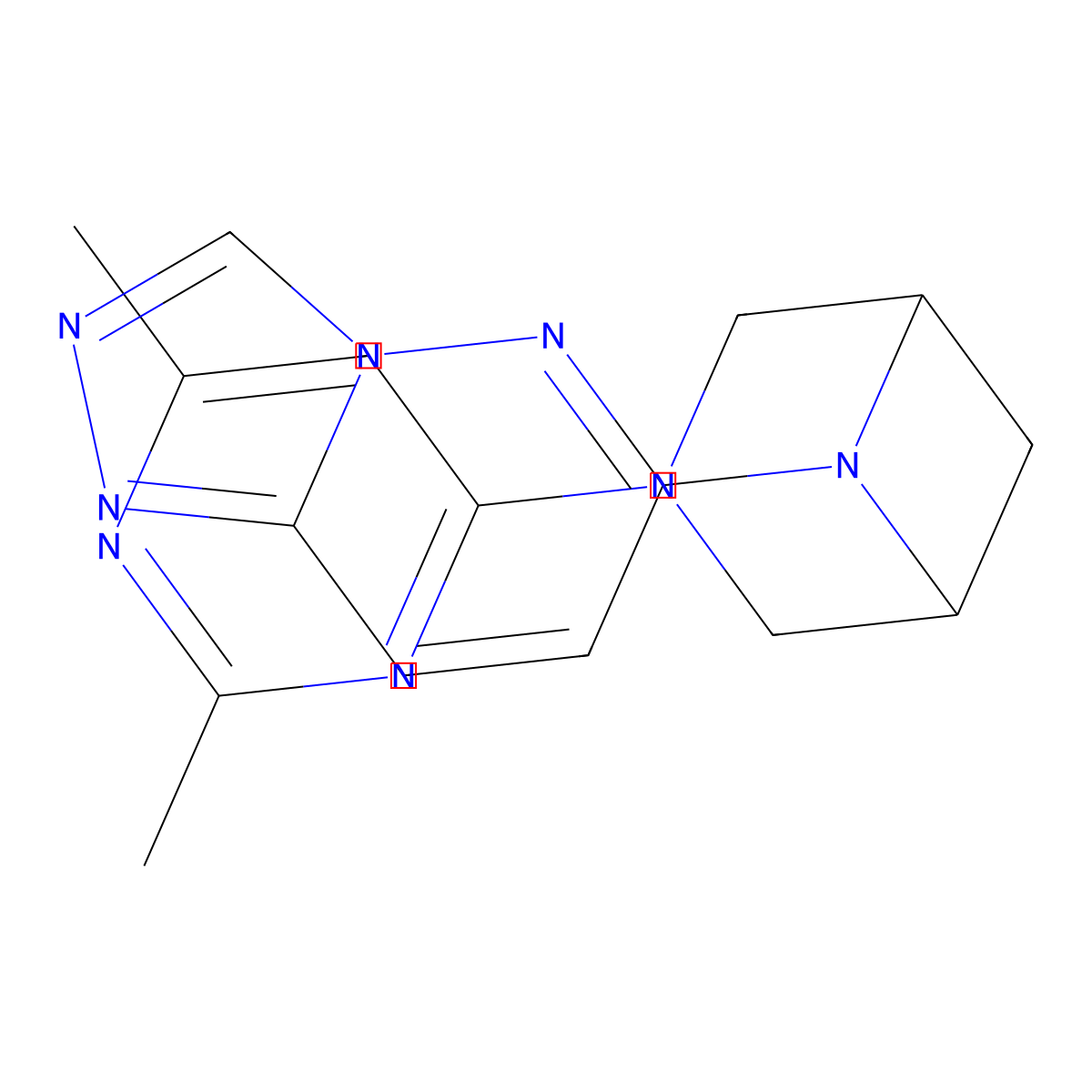 3-(2,6-Dimethylpyrimidin-4-yl)-6-{[1,2,4]triazolo[4,3-b]pyridazin-6-yl}-3,6-diazabicyclo[3.1.1]heptane molecular structure, CAS 3054553-31-7