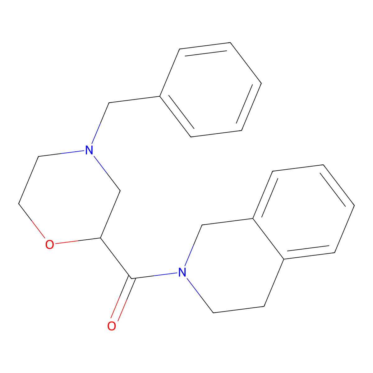 2-(4-Benzylmorpholine-2-carbonyl)-1,2,3,4-tetrahydroisoquinoline molecular structure, CAS 3054554-82-1