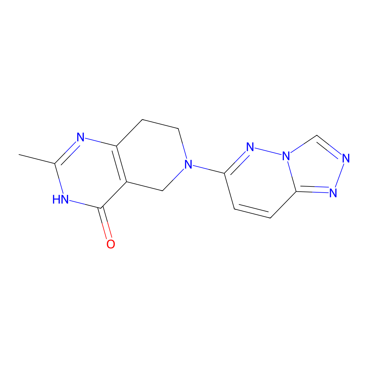 2-methyl-6-{[1,2,4]triazolo[4,3-b]pyridazin-6-yl}-3H,4H,5H,6H,7H,8H-pyrido[4,3-d]pyrimidin-4-one molecular structure, CAS 3054555-22-2