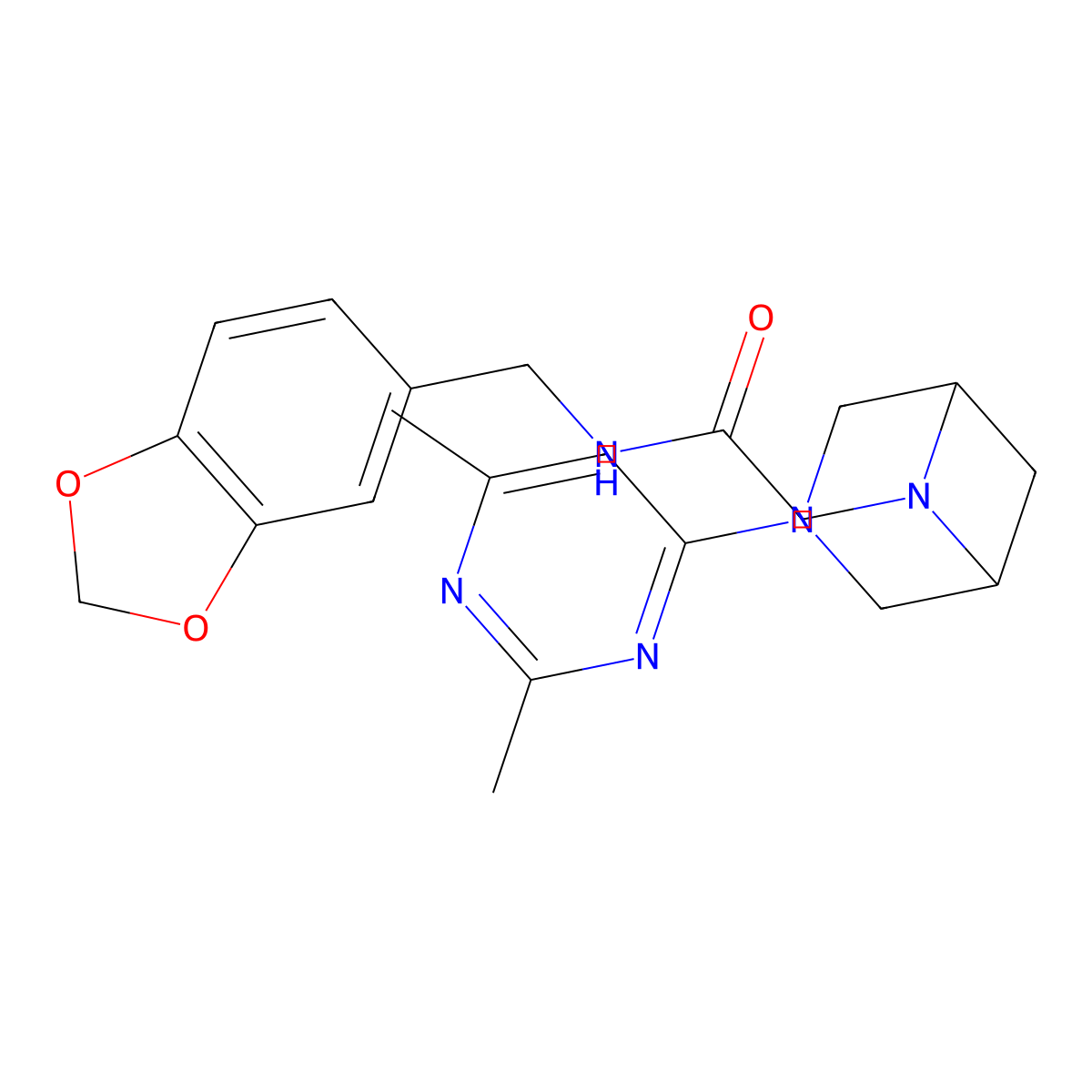 N-[(2H-1,3-benzodioxol-5-yl)methyl]-2-[3-(2,6-dimethylpyrimidin-4-yl)-3,6-diazabicyclo[3.1.1]heptan-6-yl]acetamide molecular structure, CAS 3054558-53-8
