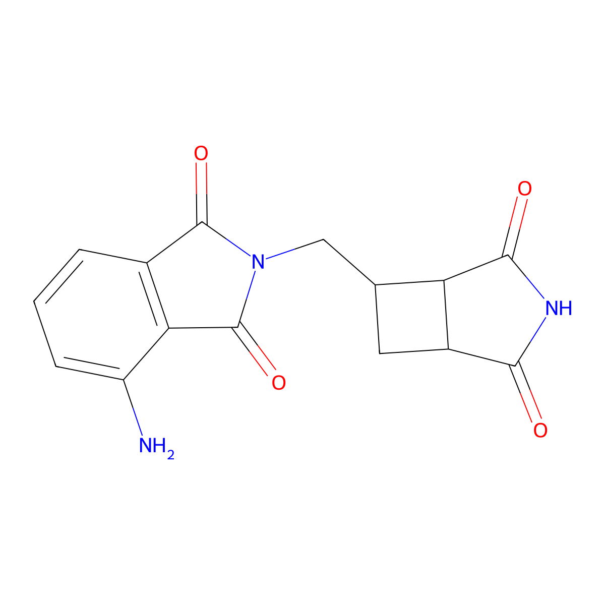 4-amino-2-({2,4-dioxo-3-azabicyclo[3.2.0]heptan-6-yl}methyl)-2,3-dihydro-1H-isoindole-1,3-dione molecular structure, CAS 3054559-20-2