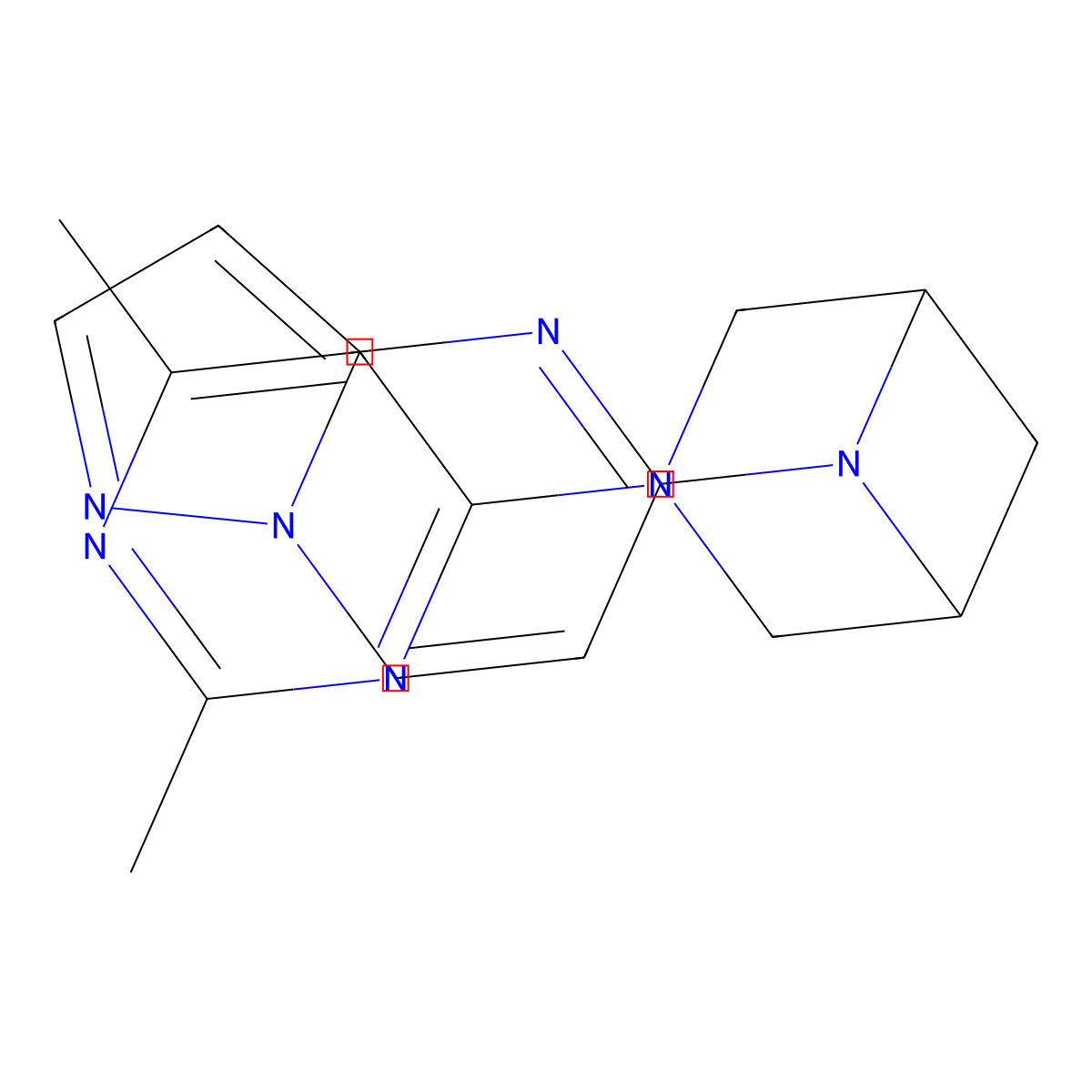 3-(2,6-Dimethylpyrimidin-4-yl)-6-{pyrazolo[1,5-a]pyrimidin-5-yl}-3,6-diazabicyclo[3.1.1]heptane molecular structure, CAS 3054559-22-4