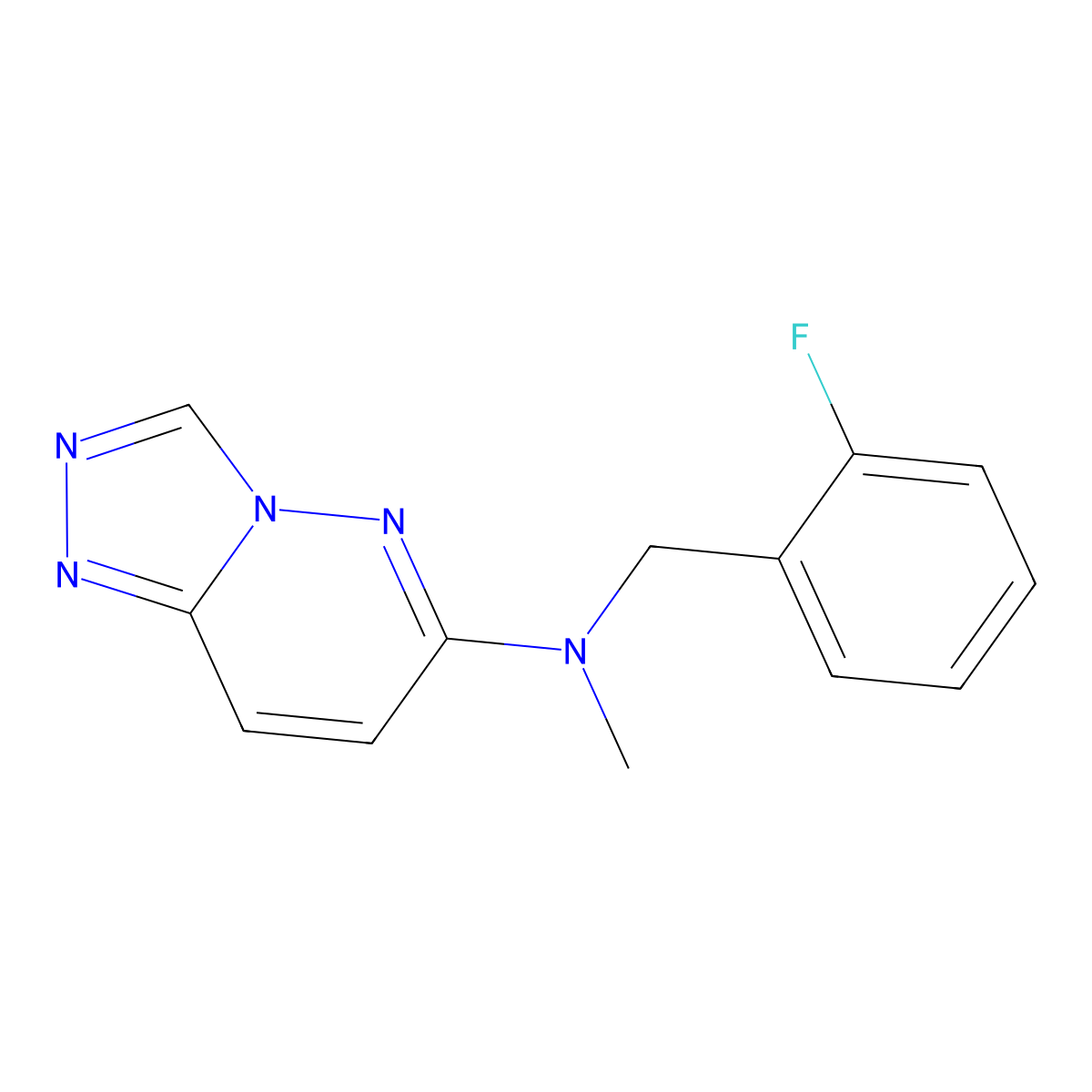 N-[(2-fluorophenyl)methyl]-N-methyl-[1,2,4]triazolo[4,3-b]pyridazin-6-amine molecular structure, CAS 3054559-43-9