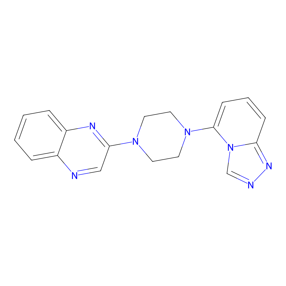2-(4-{[1,2,4]Triazolo[4,3-a]pyridin-5-yl}piperazin-1-yl)quinoxaline molecular structure, CAS 3054563-55-9