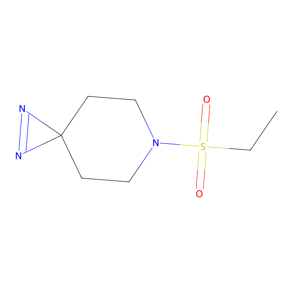 6-(Ethanesulfonyl)-1,2,6-triazaspiro[2.5]oct-1-ene molecular structure, CAS 3054563-63-9