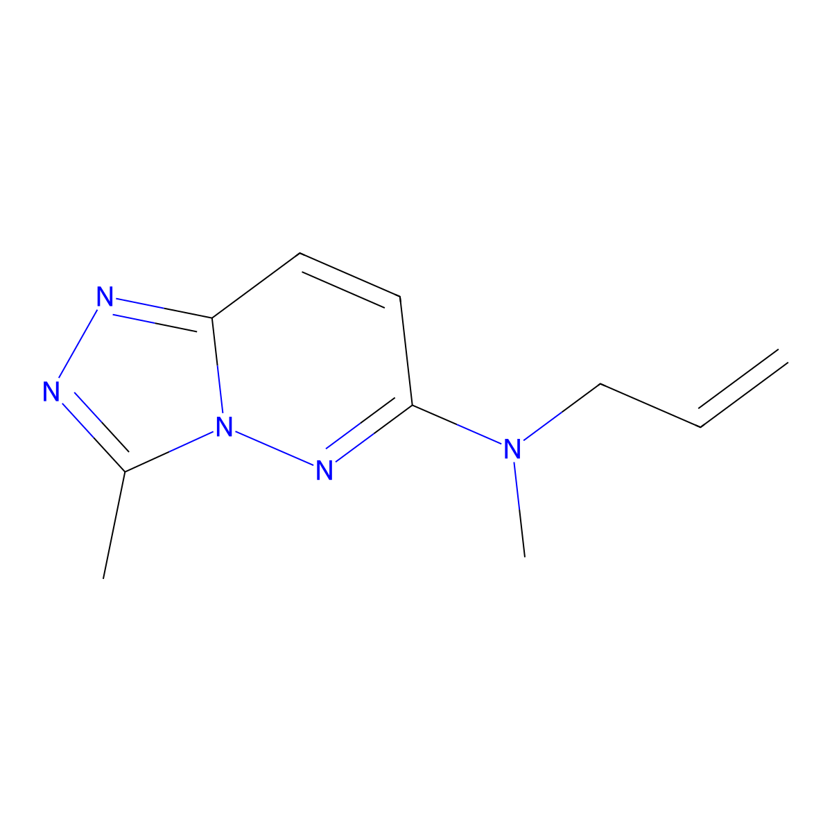 N,3-dimethyl-N-prop-2-enyl-[1,2,4]triazolo[4,3-b]pyridazin-6-amine molecular structure, CAS 3054566-11-6