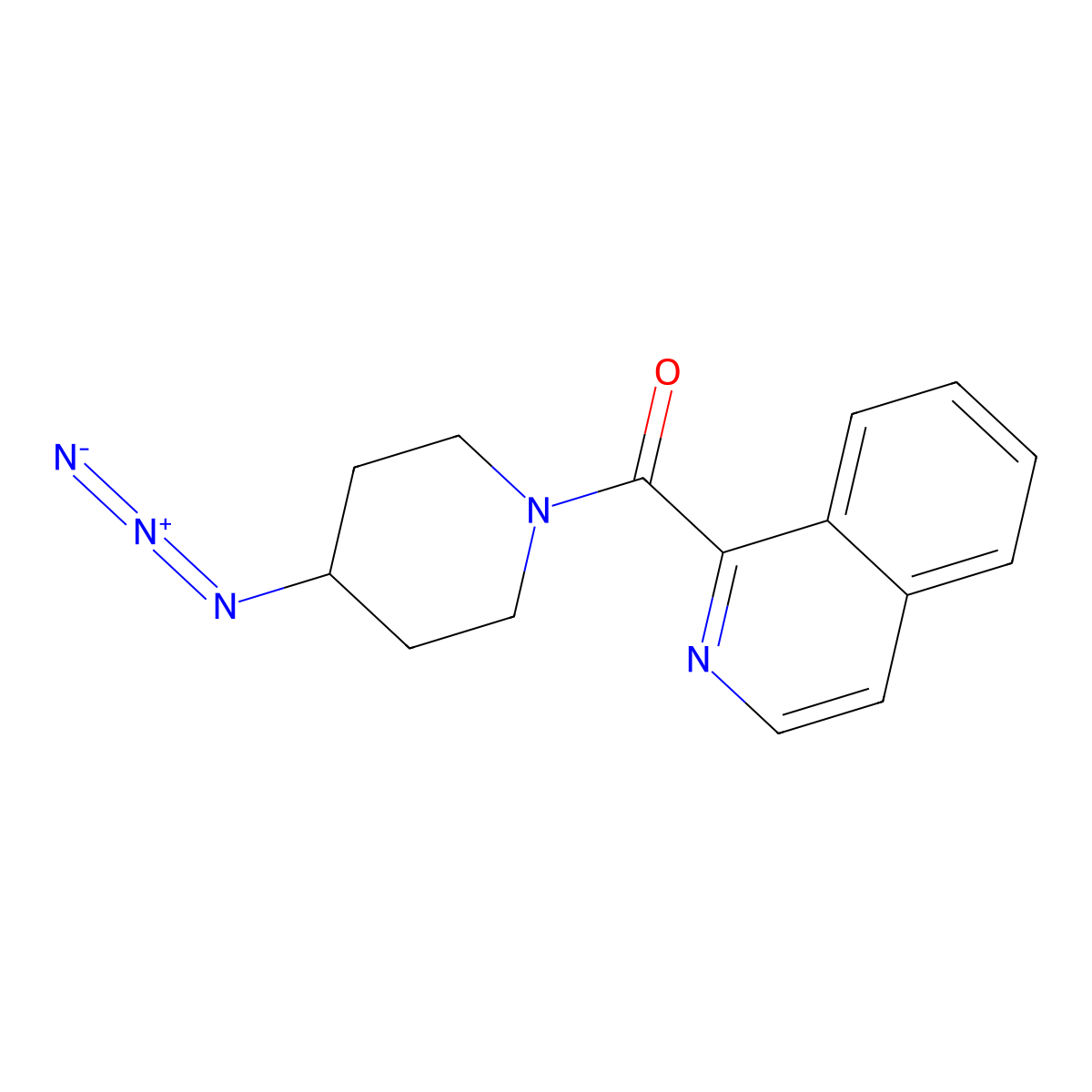 1-(4-Azidopiperidine-1-carbonyl)isoquinoline molecular structure, CAS 3054567-82-4