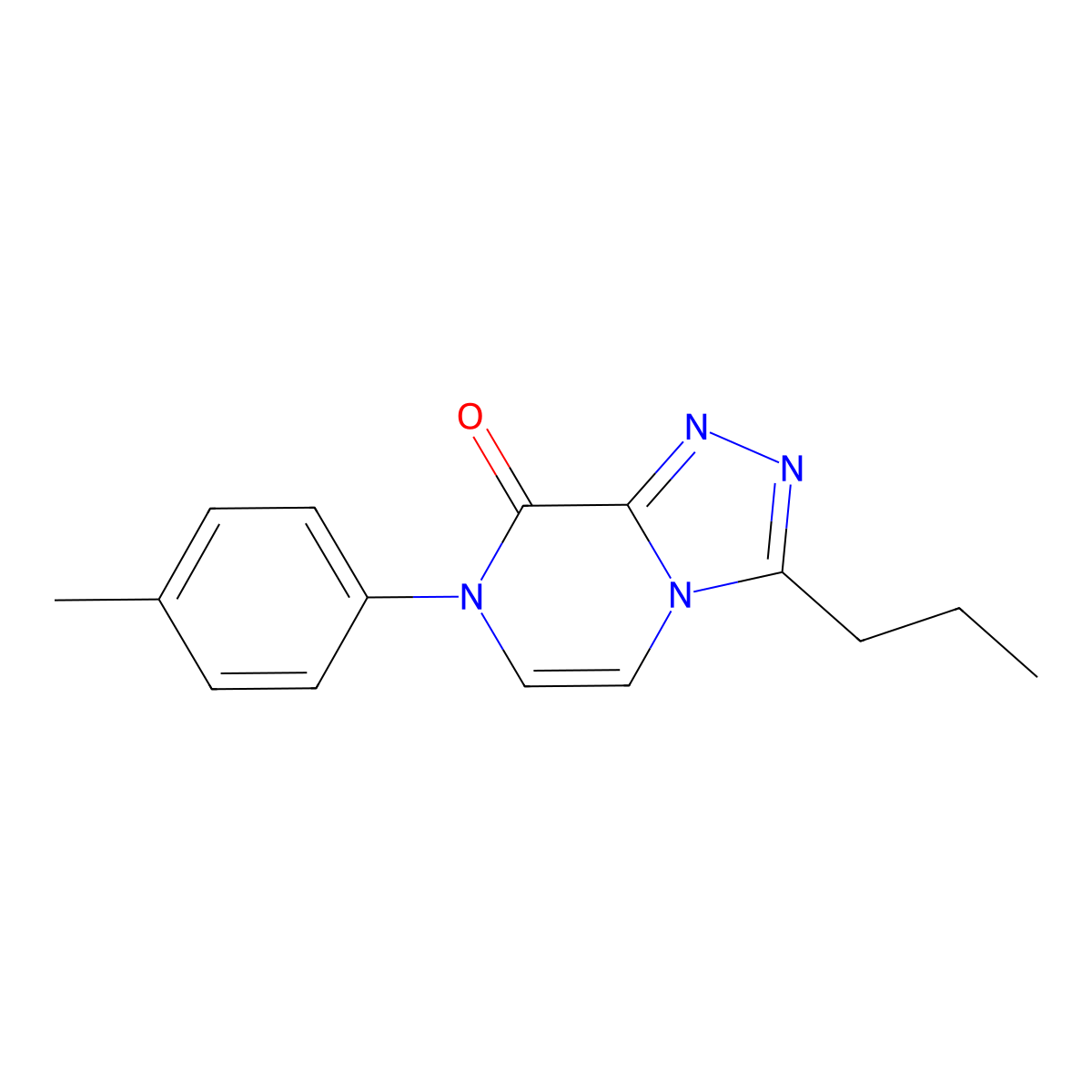 7-(4-methylphenyl)-3-propyl-7H,8H-[1,2,4]triazolo[4,3-a]pyrazin-8-one molecular structure, CAS 3054568-79-2