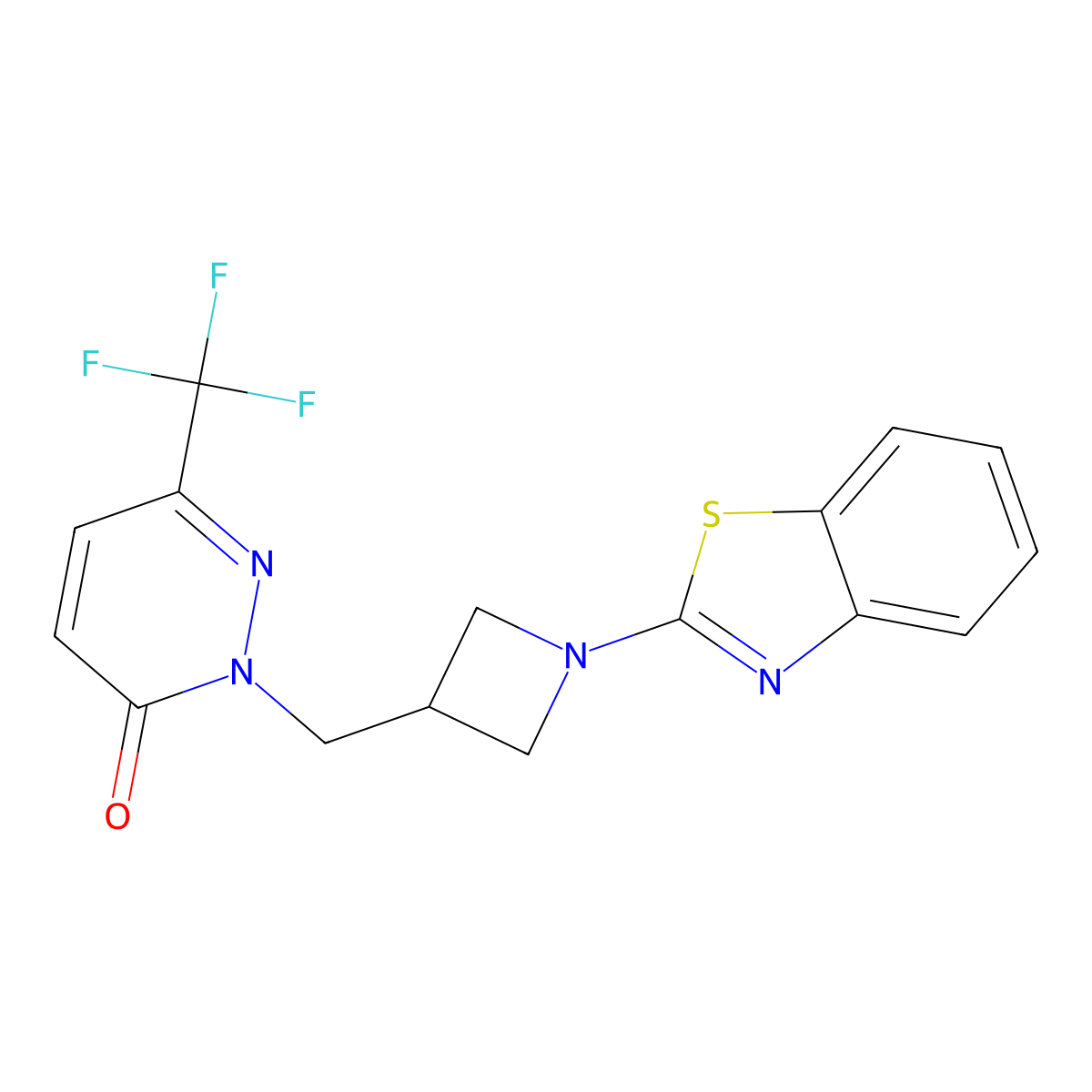 2-{[1-(1,3-Benzothiazol-2-yl)azetidin-3-yl]methyl}-6-(trifluoromethyl)-2,3-dihydropyridazin-3-one molecular structure, CAS 3054569-34-2