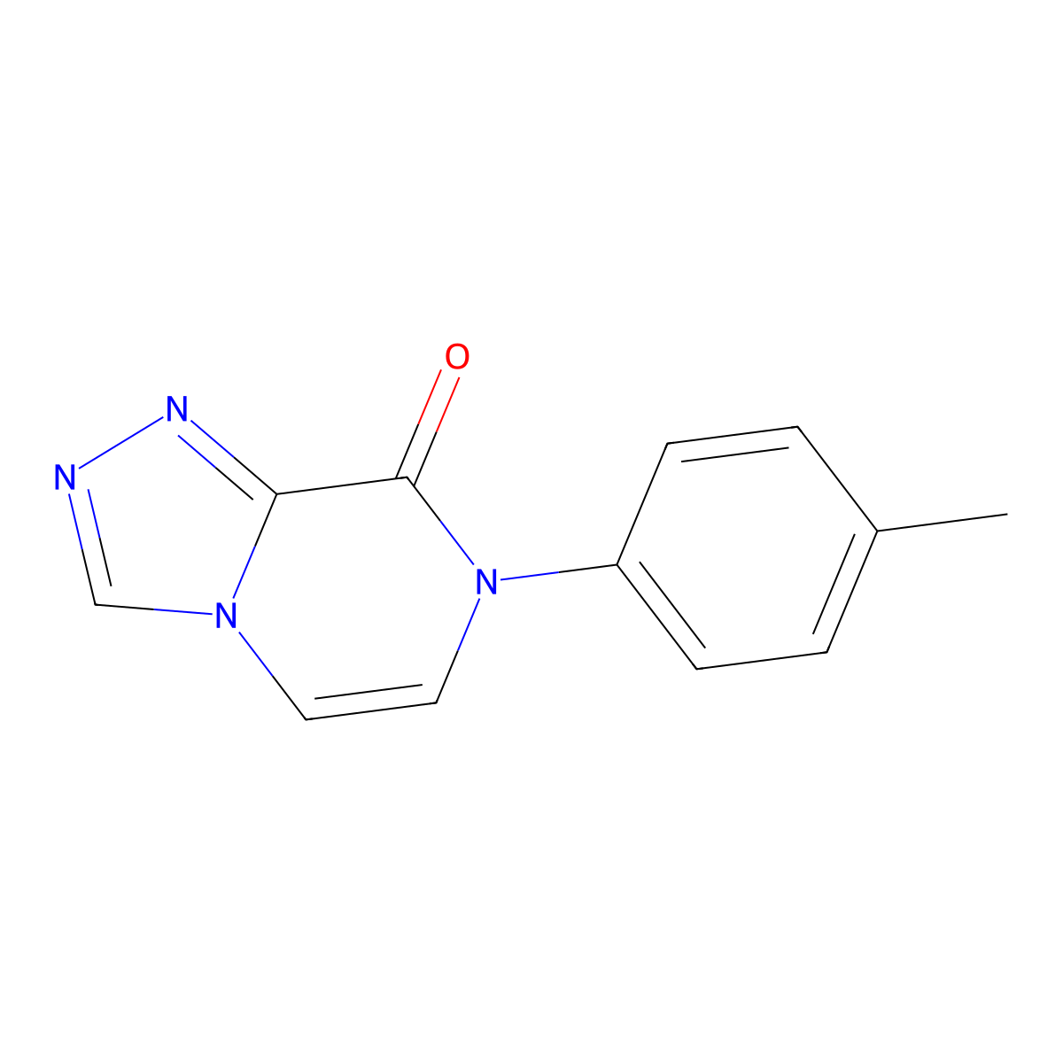 7-(4-methylphenyl)-7H,8H-[1,2,4]triazolo[4,3-a]pyrazin-8-one molecular structure, CAS 3054570-44-1