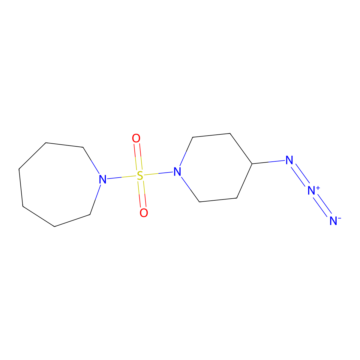 1-[(4-Azidopiperidin-1-yl)sulfonyl]azepane molecular structure, CAS 3054570-94-1