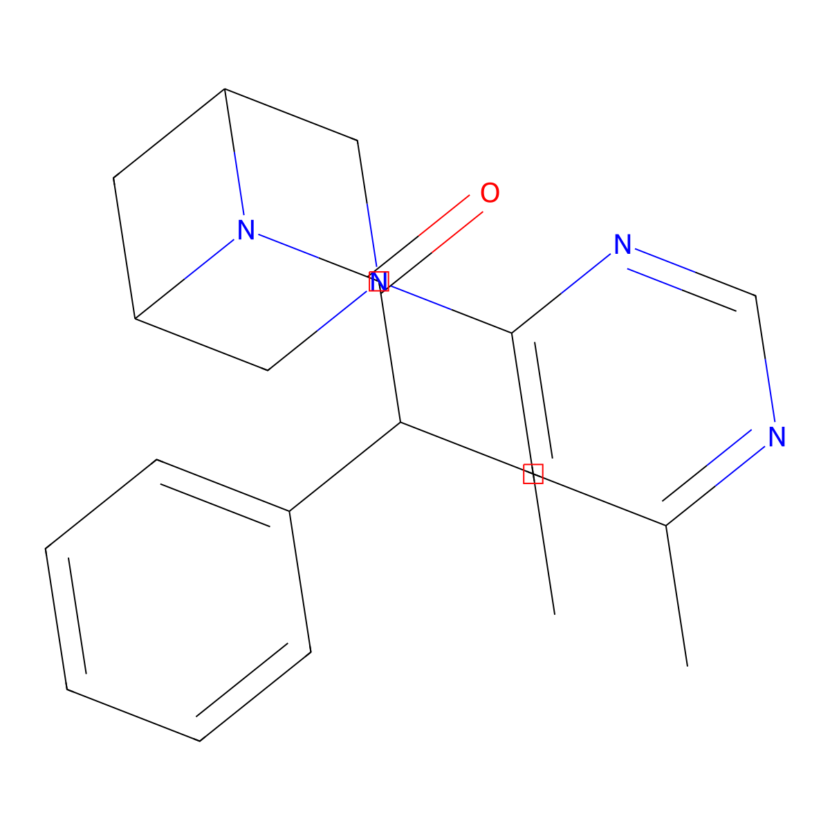 1-[3-(6-Methylpyrimidin-4-yl)-3,6-diazabicyclo[3.1.1]heptan-6-yl]-2-phenylbutan-1-one molecular structure, CAS 3054572-40-3