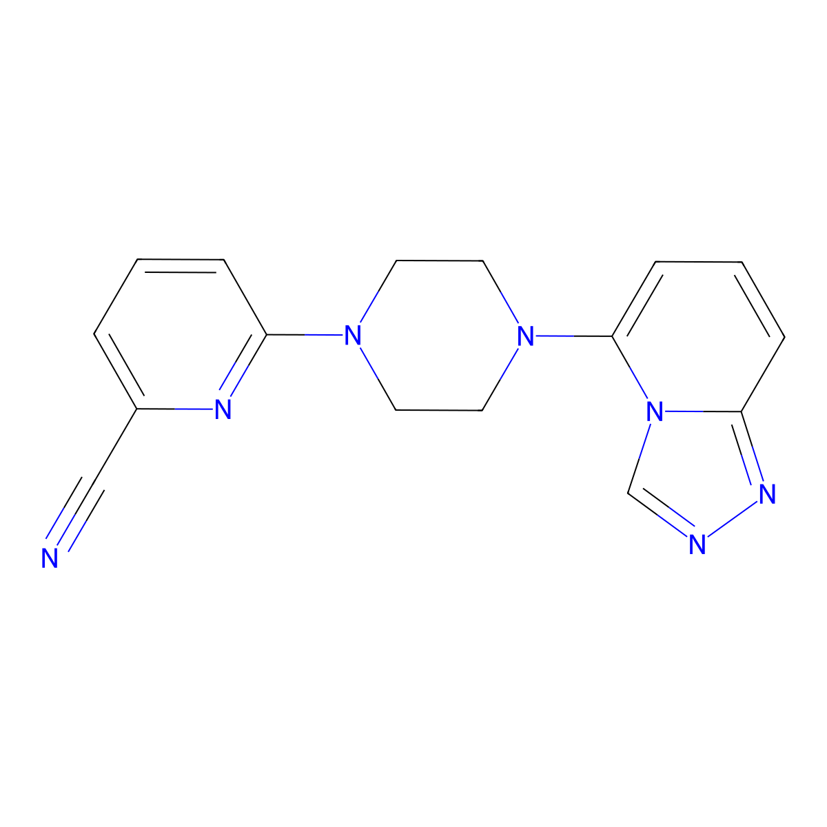 6-(4-{[1,2,4]Triazolo[4,3-a]pyridin-5-yl}piperazin-1-yl)pyridine-2-carbonitrile molecular structure, CAS 3054573-94-0