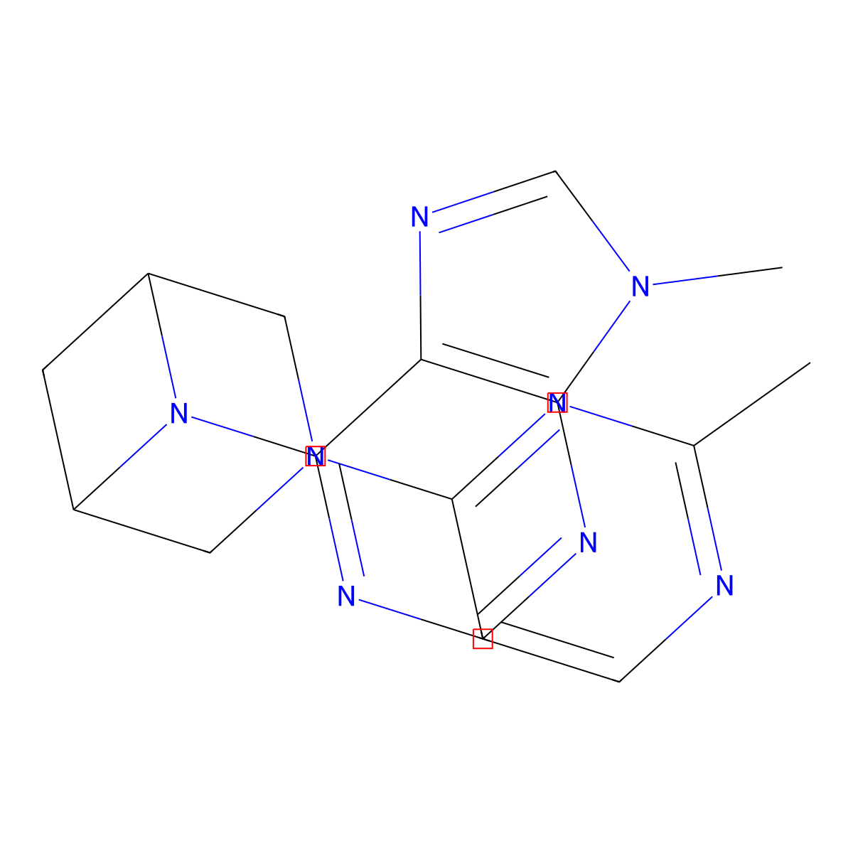 9-methyl-6-[3-(2-methylpyrimidin-4-yl)-3,6-diazabicyclo[3.1.1]heptan-6-yl]-9H-purine molecular structure, CAS 3054574-17-0