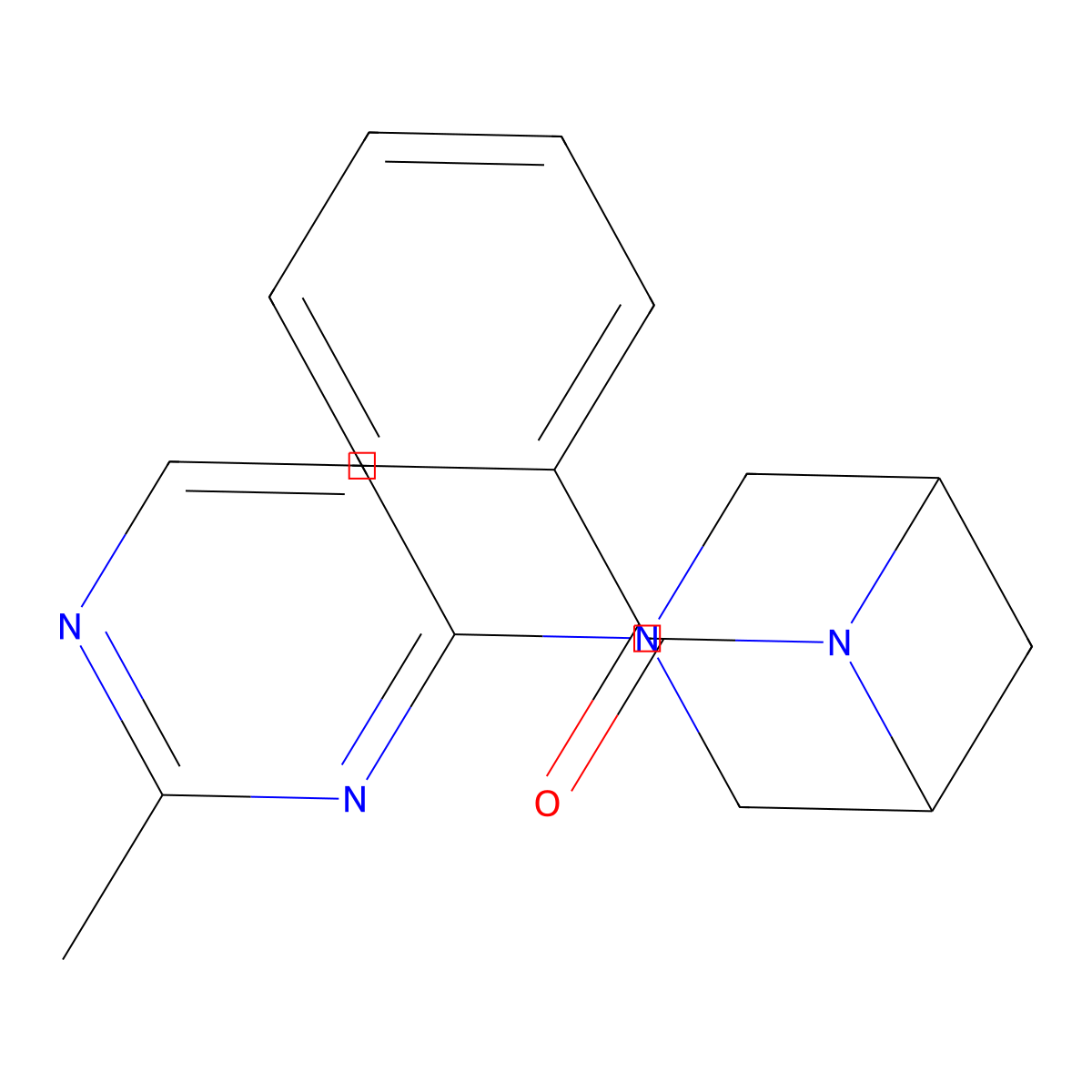 6-Benzoyl-3-(2-methylpyrimidin-4-yl)-3,6-diazabicyclo[3.1.1]heptane molecular structure, CAS 3054574-23-8