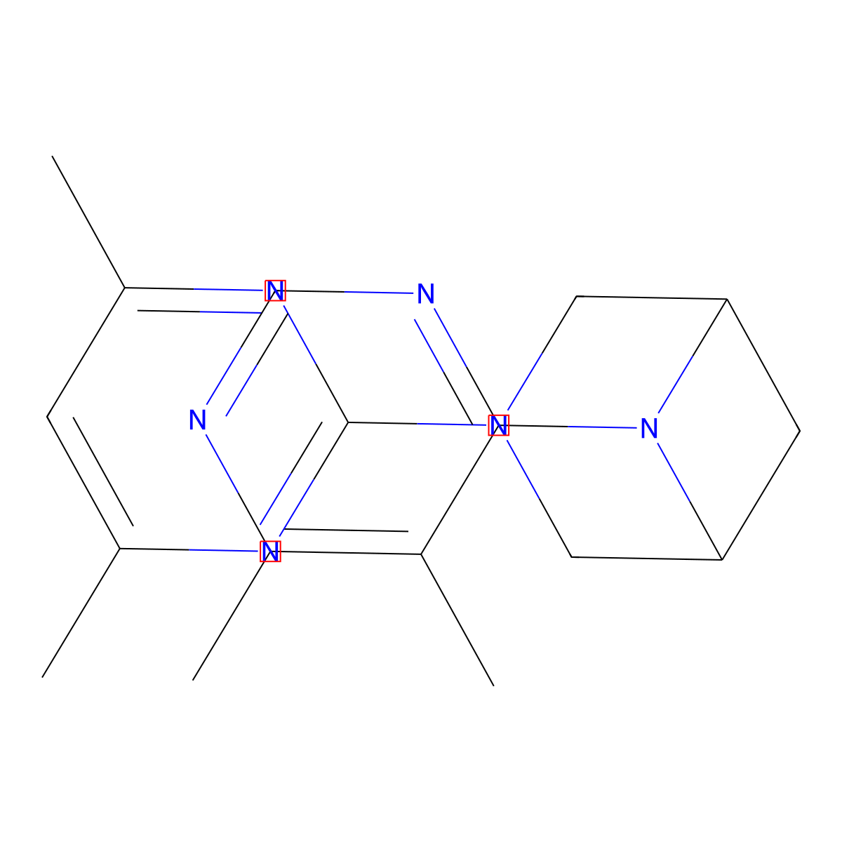 3-(4,6-Dimethylpyrimidin-2-yl)-6-(5,6-dimethylpyrimidin-4-yl)-3,6-diazabicyclo[3.1.1]heptane molecular structure, CAS 3054575-65-1