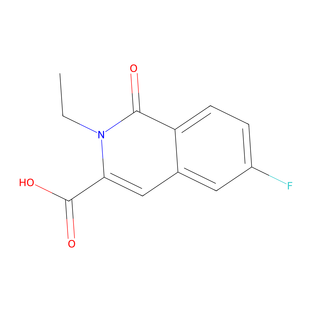 2-Ethyl-6-fluoro-1-oxo-1,2-dihydroisoquinoline-3-carboxylic acid molecular structure, CAS 3054576-12-1