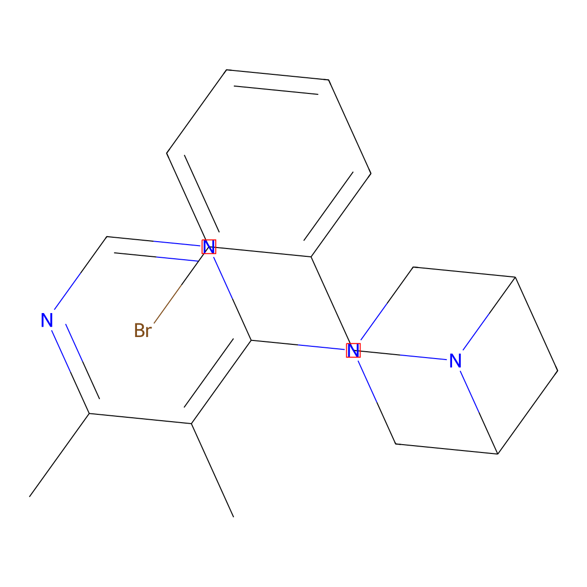 6-[(2-Bromophenyl)methyl]-3-(5,6-dimethylpyrimidin-4-yl)-3,6-diazabicyclo[3.1.1]heptane molecular structure, CAS 3054576-85-8