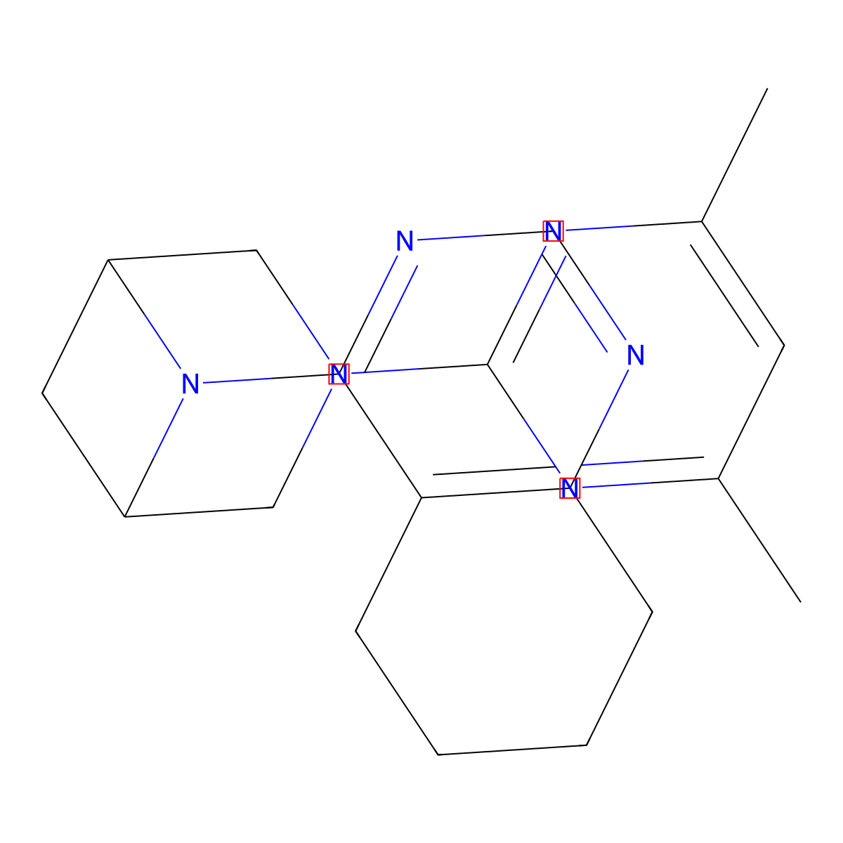 4-[3-(4,6-Dimethylpyrimidin-2-yl)-3,6-diazabicyclo[3.1.1]heptan-6-yl]-5,6,7,8-tetrahydroquinazoline molecular structure, CAS 3054580-27-4