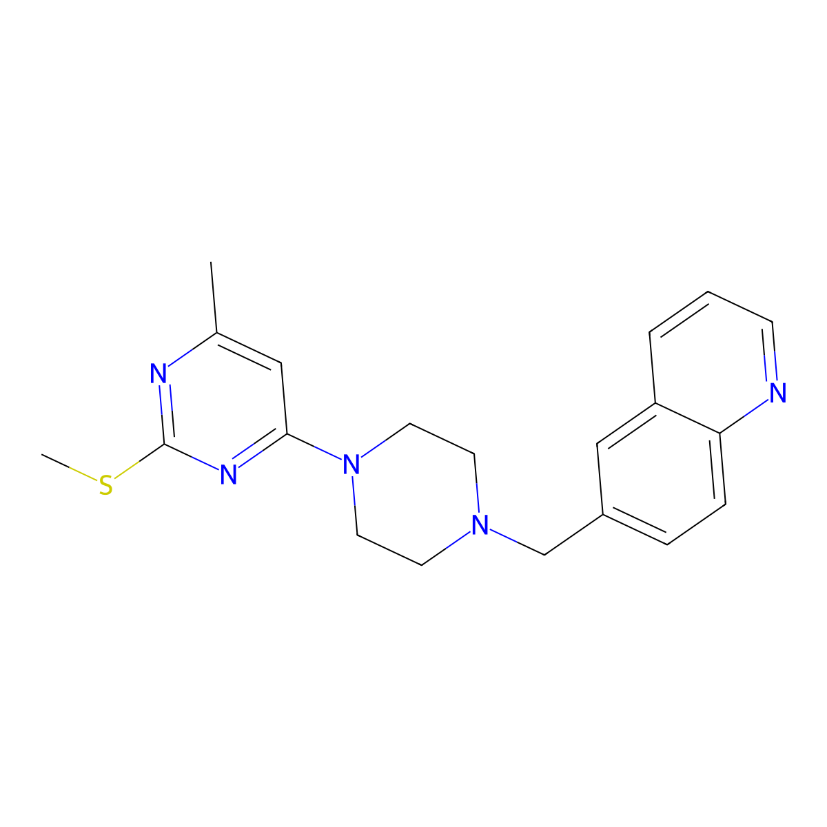 N-(4-bromophenyl)-2-{4-[(quinolin-6-yl)methyl]piperazin-1-yl}acetamide molecular structure, CAS 3054581-47-1