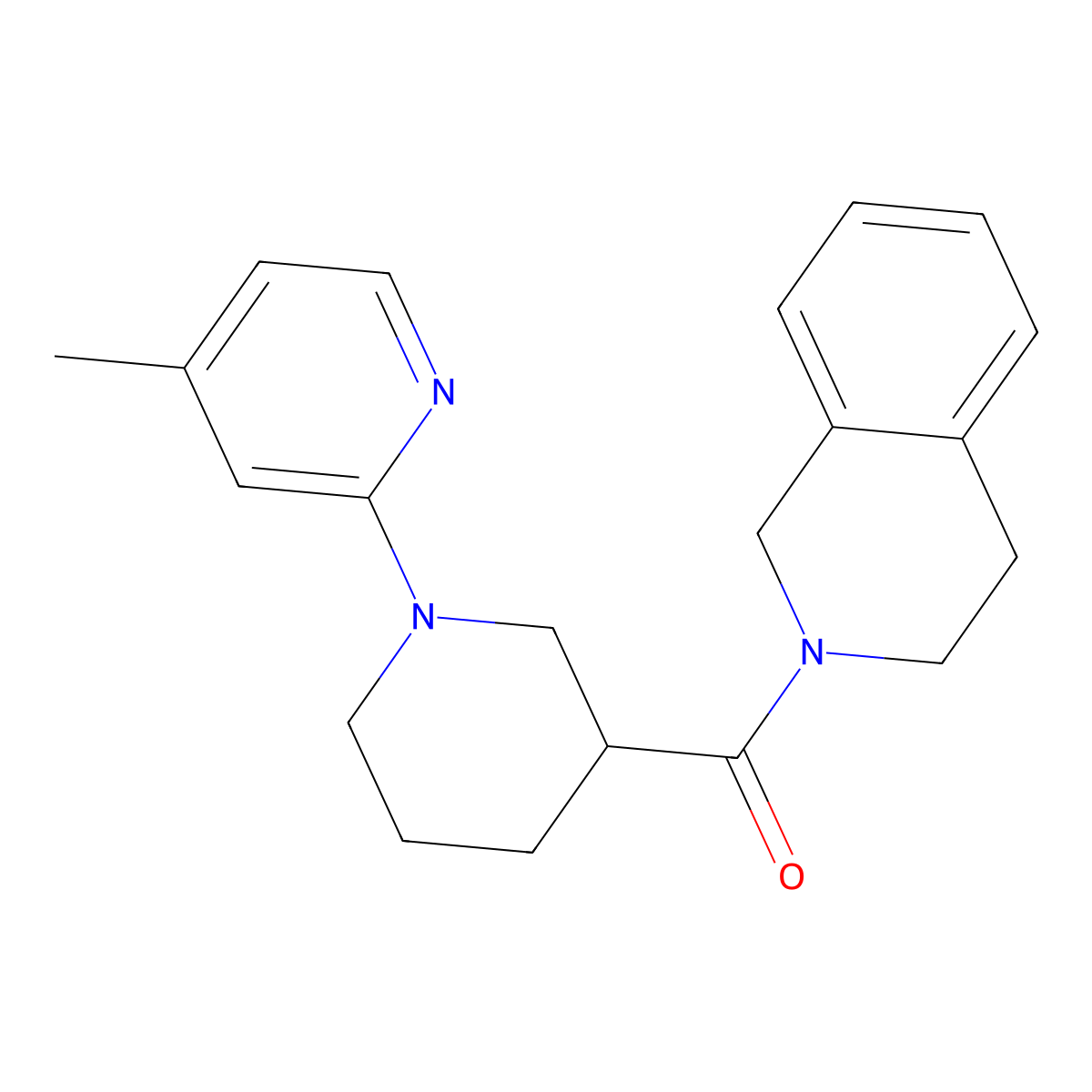 2-[1-(4-Methylpyridin-2-yl)piperidine-3-carbonyl]-1,2,3,4-tetrahydroisoquinoline molecular structure, CAS 3054581-50-6