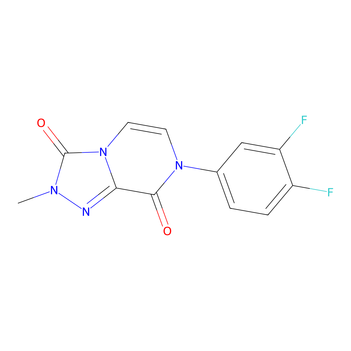 7-(3,4-difluorophenyl)-2-methyl-2H,3H,7H,8H-[1,2,4]triazolo[4,3-a]pyrazine-3,8-dione molecular structure, CAS 3054582-17-8