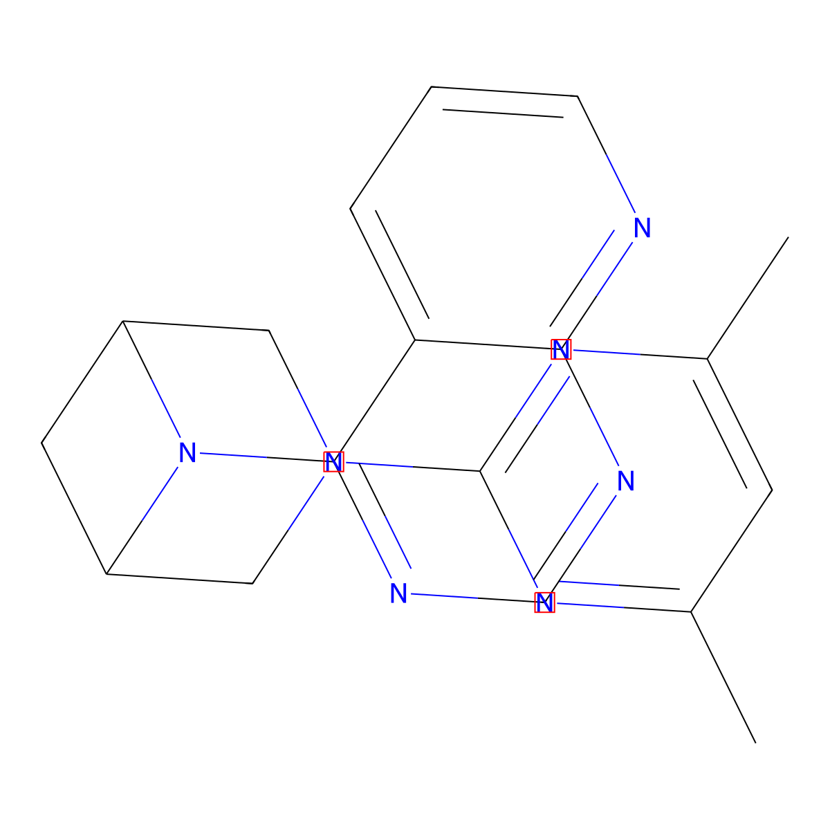 3-(4,6-Dimethylpyrimidin-2-yl)-6-{pyrido[2,3-d]pyrimidin-4-yl}-3,6-diazabicyclo[3.1.1]heptane molecular structure, CAS 3054583-15-9