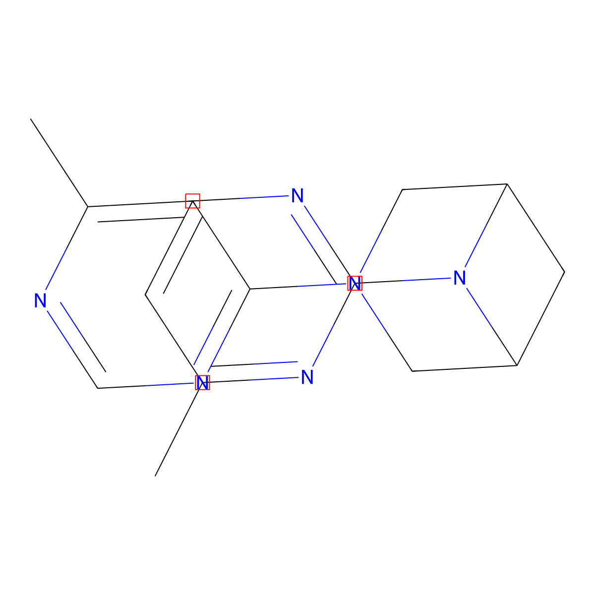 6-(4-Methylpyrimidin-2-yl)-3-(6-methylpyrimidin-4-yl)-3,6-diazabicyclo[3.1.1]heptane molecular structure, CAS 3054583-24-0