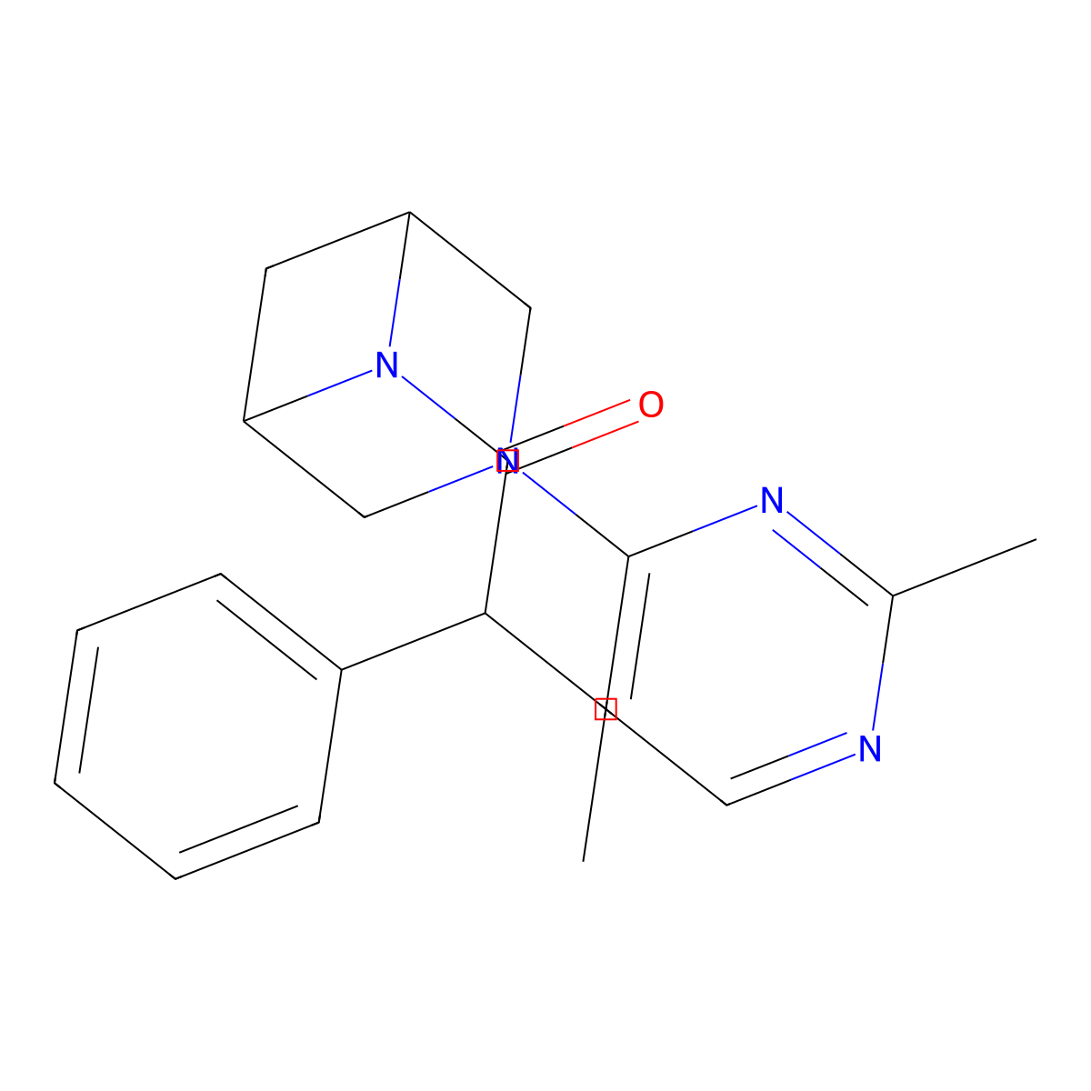 1-[3-(2-Methylpyrimidin-4-yl)-3,6-diazabicyclo[3.1.1]heptan-6-yl]-2-phenylbutan-1-one molecular structure, CAS 3054583-69-3