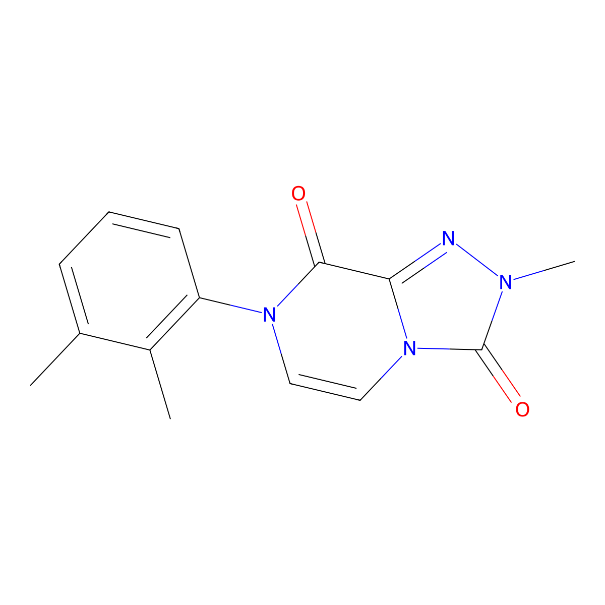 7-(2,3-dimethylphenyl)-2-methyl-2H,3H,7H,8H-[1,2,4]triazolo[4,3-a]pyrazine-3,8-dione molecular structure, CAS 3054583-74-0