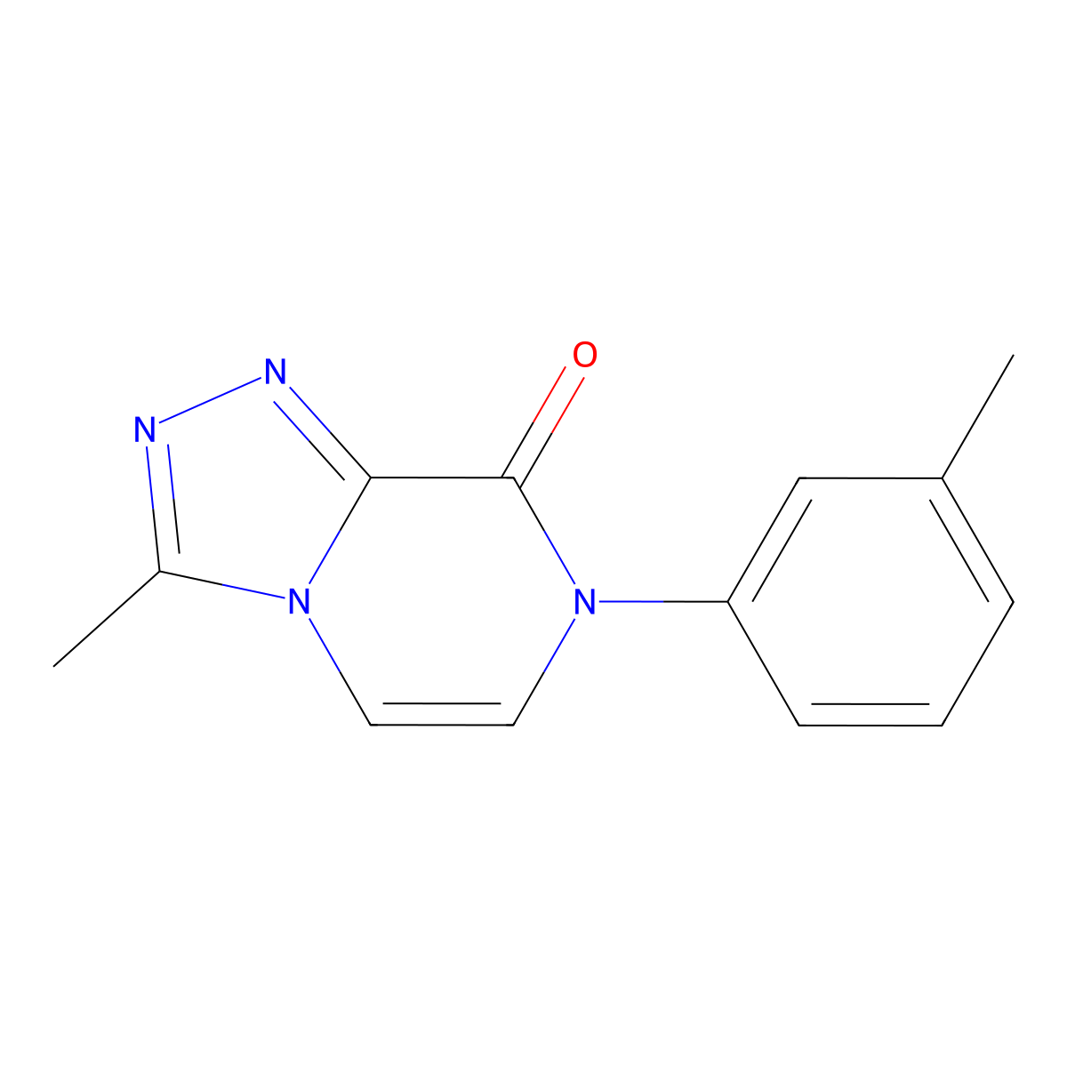 3-methyl-7-(3-methylphenyl)-7H,8H-[1,2,4]triazolo[4,3-a]pyrazin-8-one molecular structure, CAS 3054584-12-9