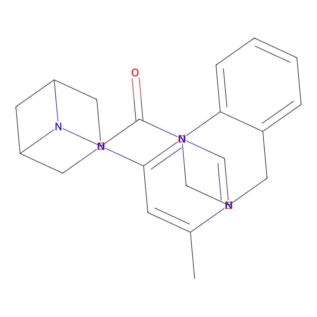 2-[3-(6-Methylpyrimidin-4-yl)-3,6-diazabicyclo[3.1.1]heptan-6-yl]-1-(1,2,3,4-tetrahydroquinolin-1-yl)ethan-1-one molecular structure, CAS 3054587-19-5