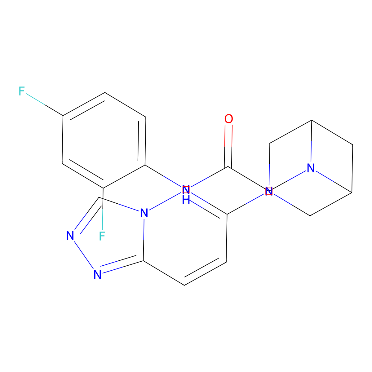 N-(2,4-difluorophenyl)-2-(3-{[1,2,4]triazolo[4,3-b]pyridazin-6-yl}-3,6-diazabicyclo[3.1.1]heptan-6-yl)acetamide molecular structure, CAS 3054587-59-3
