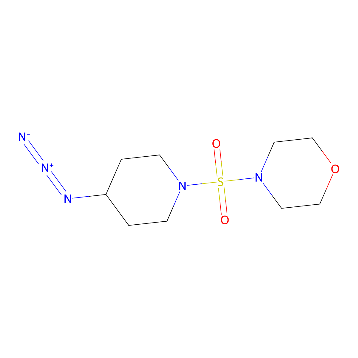 4-[(4-Azidopiperidin-1-yl)sulfonyl]morpholine molecular structure, CAS 3054588-22-3