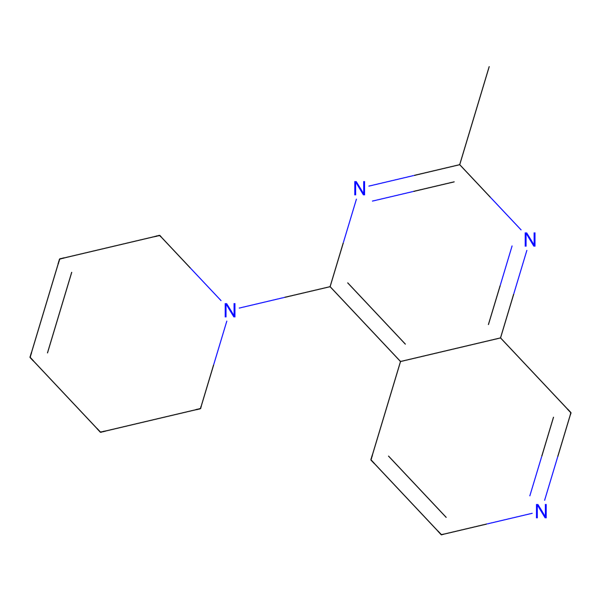 1-{2-Methylpyrido[3,4-d]pyrimidin-4-yl}-1,2,3,6-tetrahydropyridine molecular structure, CAS 3054588-59-6