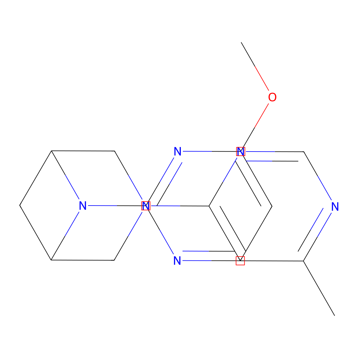 6-(4-Methoxypyrimidin-2-yl)-3-(6-methylpyrimidin-4-yl)-3,6-diazabicyclo[3.1.1]heptane molecular structure, CAS 3054589-25-9