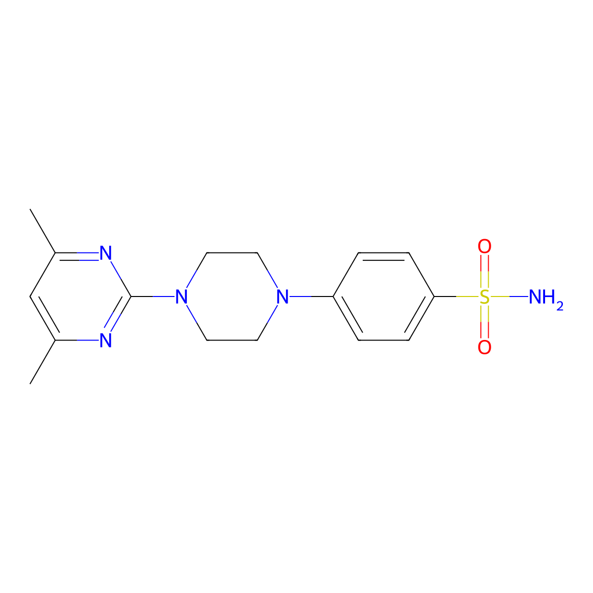 4-[4-(4,6-Dimethylpyrimidin-2-yl)piperazin-1-yl]benzene-1-sulfonamide molecular structure, CAS 3054590-12-1
