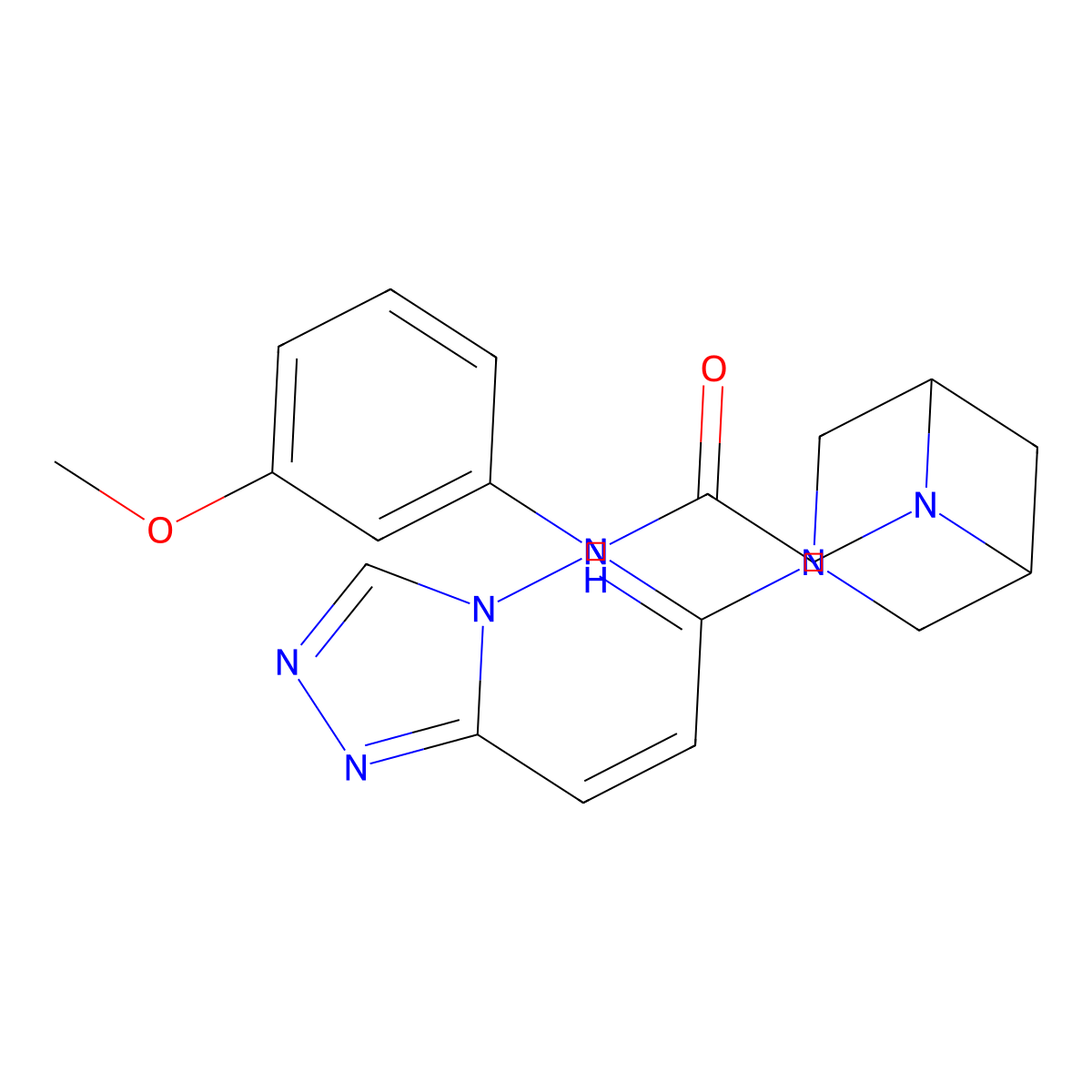 N-(3-methoxyphenyl)-2-(3-{[1,2,4]triazolo[4,3-b]pyridazin-6-yl}-3,6-diazabicyclo[3.1.1]heptan-6-yl)acetamide molecular structure, CAS 3054591-16-8