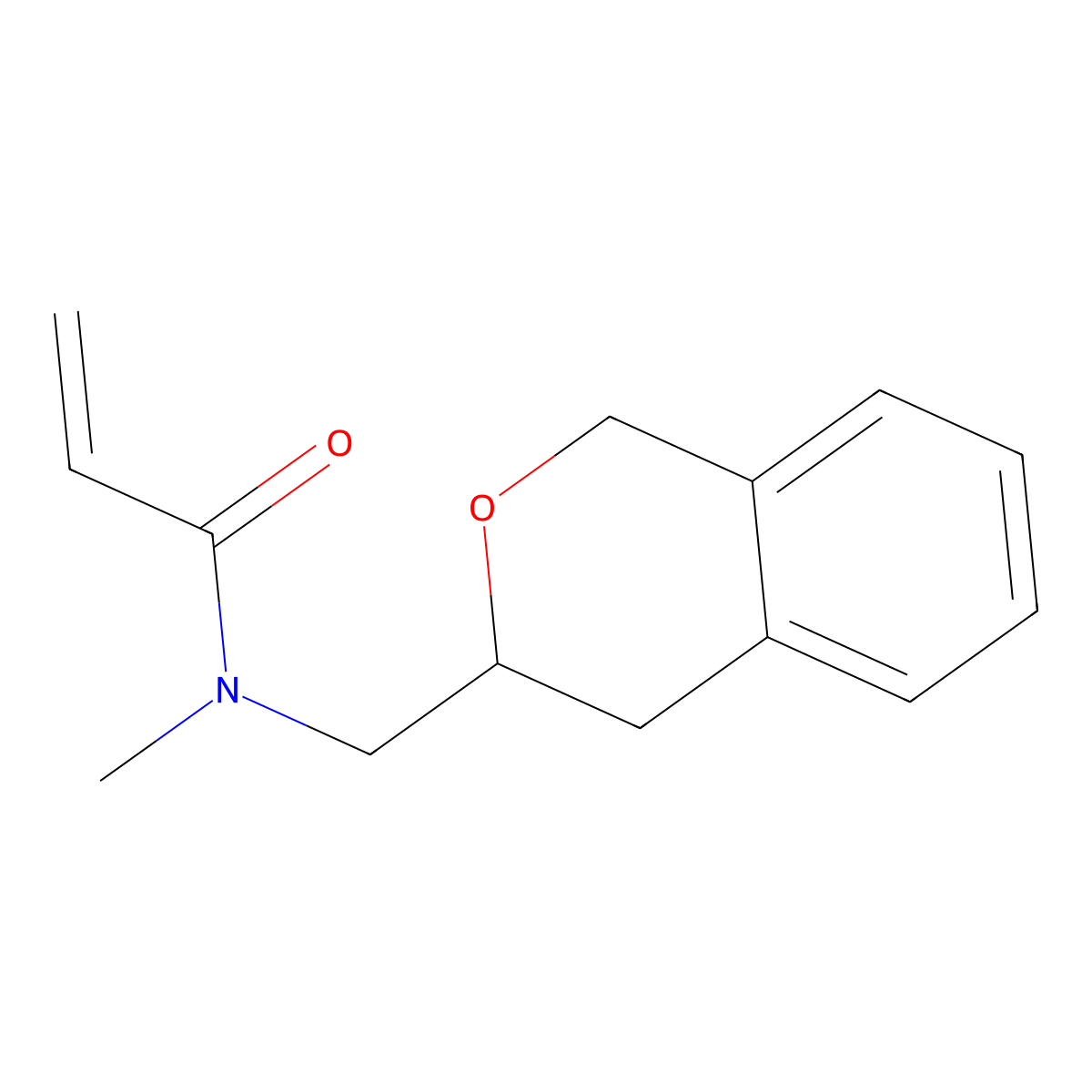 N-[(3,4-dihydro-1H-2-benzopyran-3-yl)methyl]-N-methylprop-2-enamide molecular structure, CAS 3054591-33-9