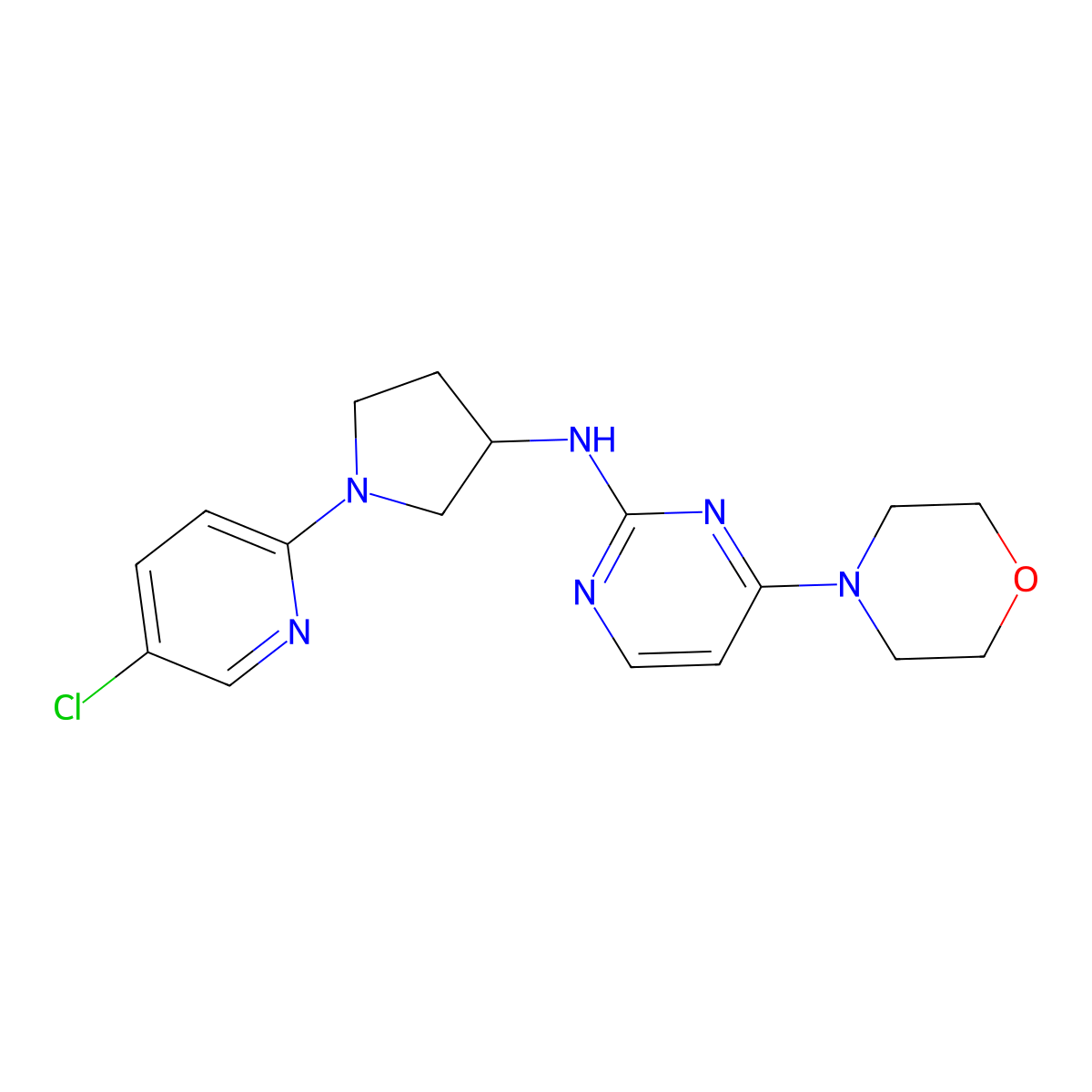 N2-{1-[(2-chloro-6-fluorophenyl)methyl]pyrrolidin-3-yl}-N4,N4-dimethylpyrimidine-2,4-diamine molecular structure, CAS 3054591-34-0