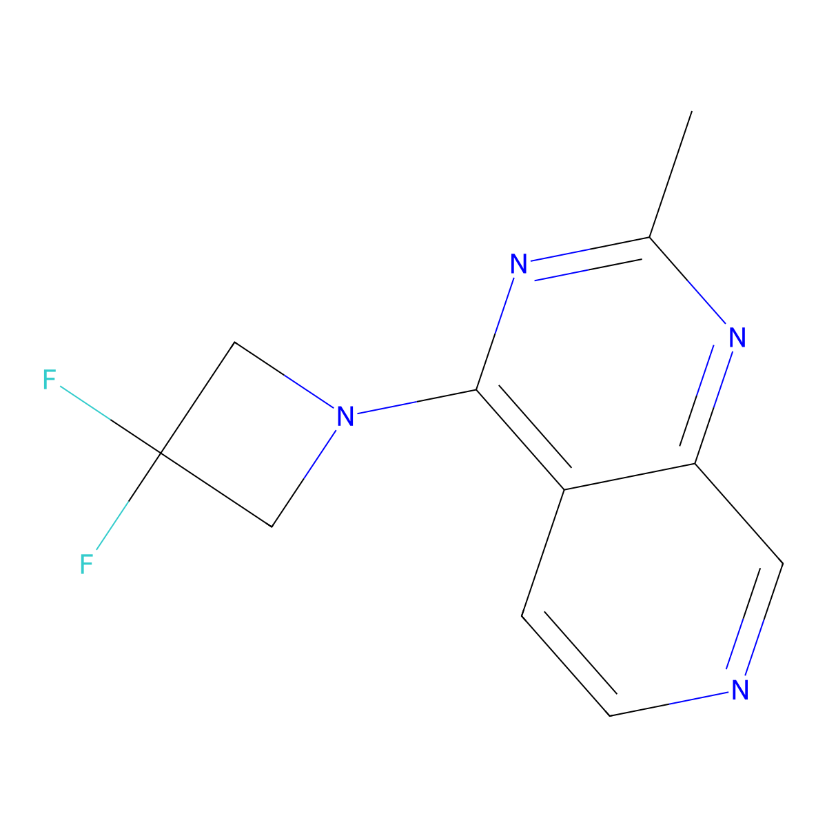 3,3-Difluoro-1-{2-methylpyrido[3,4-d]pyrimidin-4-yl}azetidine molecular structure, CAS 3054591-41-9