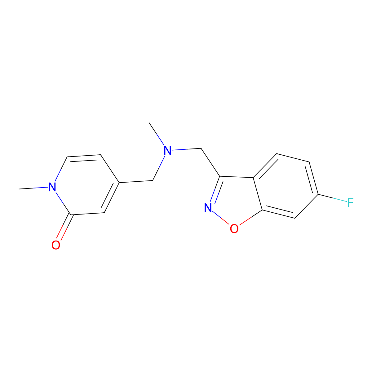 4-({[(6-Fluoro-1,2-benzoxazol-3-yl)methyl](methyl)amino}methyl)-1-methyl-1,2-dihydropyridin-2-one molecular structure, CAS 3054591-62-4