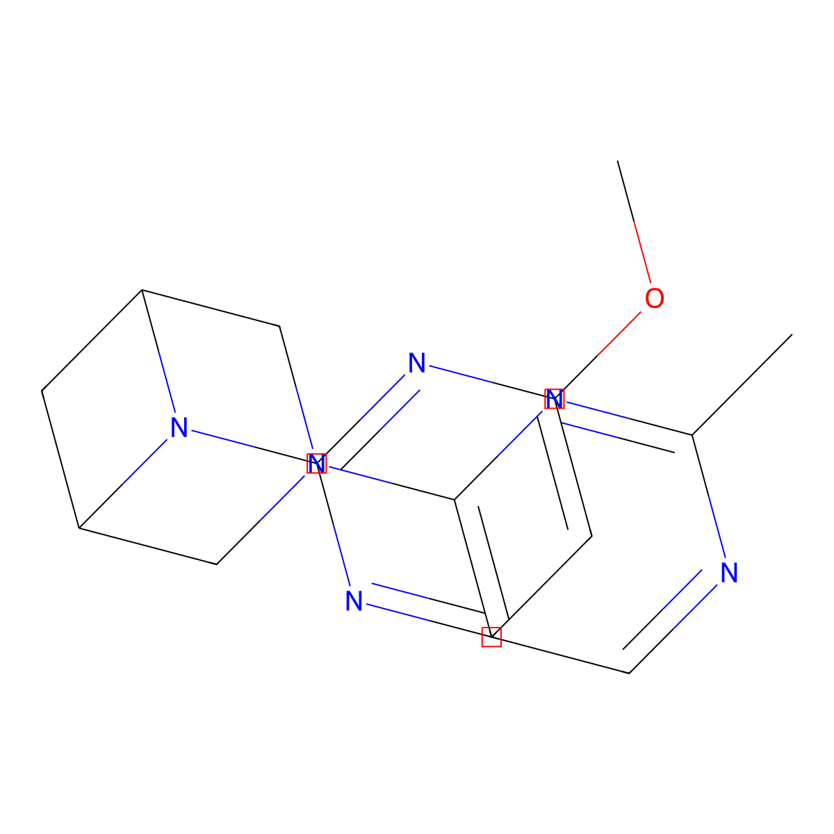 6-(4-Methoxypyrimidin-2-yl)-3-(2-methylpyrimidin-4-yl)-3,6-diazabicyclo[3.1.1]heptane molecular structure, CAS 3054591-64-6