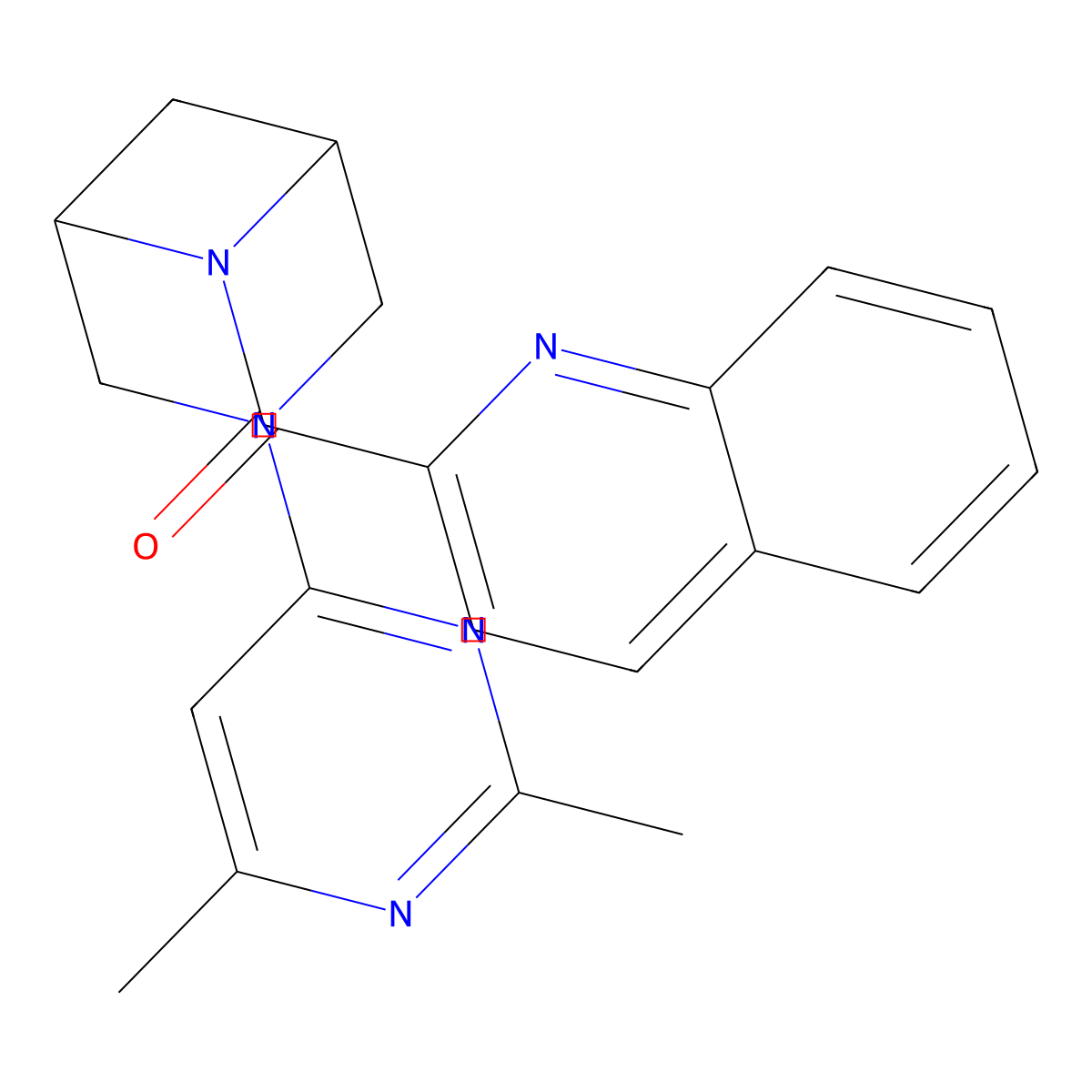 2-[3-(2,6-Dimethylpyrimidin-4-yl)-3,6-diazabicyclo[3.1.1]heptane-6-carbonyl]quinoline molecular structure, CAS 3054591-75-9