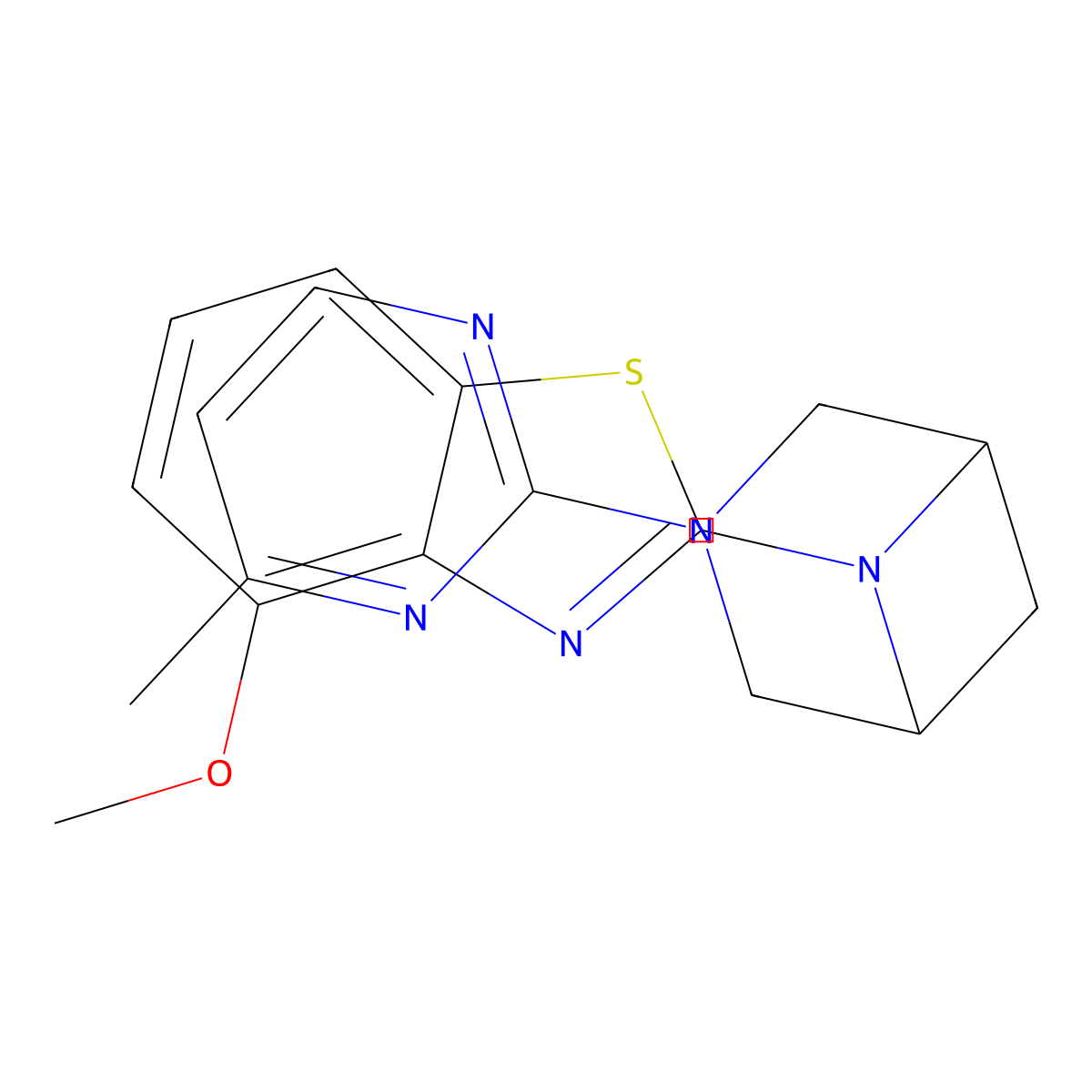4-Methoxy-2-[3-(4-methylpyrimidin-2-yl)-3,6-diazabicyclo[3.1.1]heptan-6-yl]-1,3-benzothiazole molecular structure, CAS 3054592-61-6