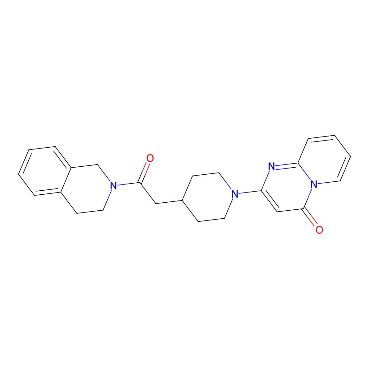 2-{4-[2-oxo-2-(1,2,3,4-tetrahydroisoquinolin-2-yl)ethyl]piperidin-1-yl}-4H-pyrido[1,2-a]pyrimidin-4-one molecular structure, CAS 3054592-92-3