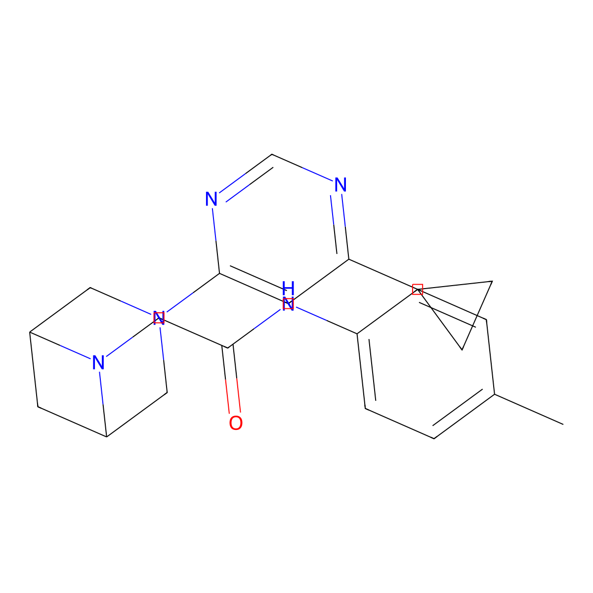 2-[3-(6-cyclopropylpyrimidin-4-yl)-3,6-diazabicyclo[3.1.1]heptan-6-yl]-N-(4-methylphenyl)acetamide molecular structure, CAS 3054593-31-3