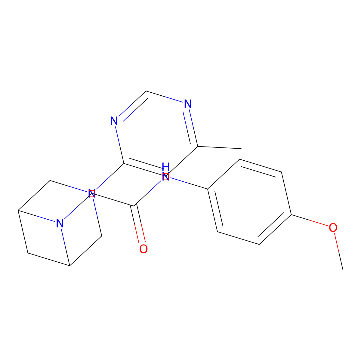 N-(4-methoxyphenyl)-2-[3-(6-methylpyrimidin-4-yl)-3,6-diazabicyclo[3.1.1]heptan-6-yl]acetamide molecular structure, CAS 3054593-99-3