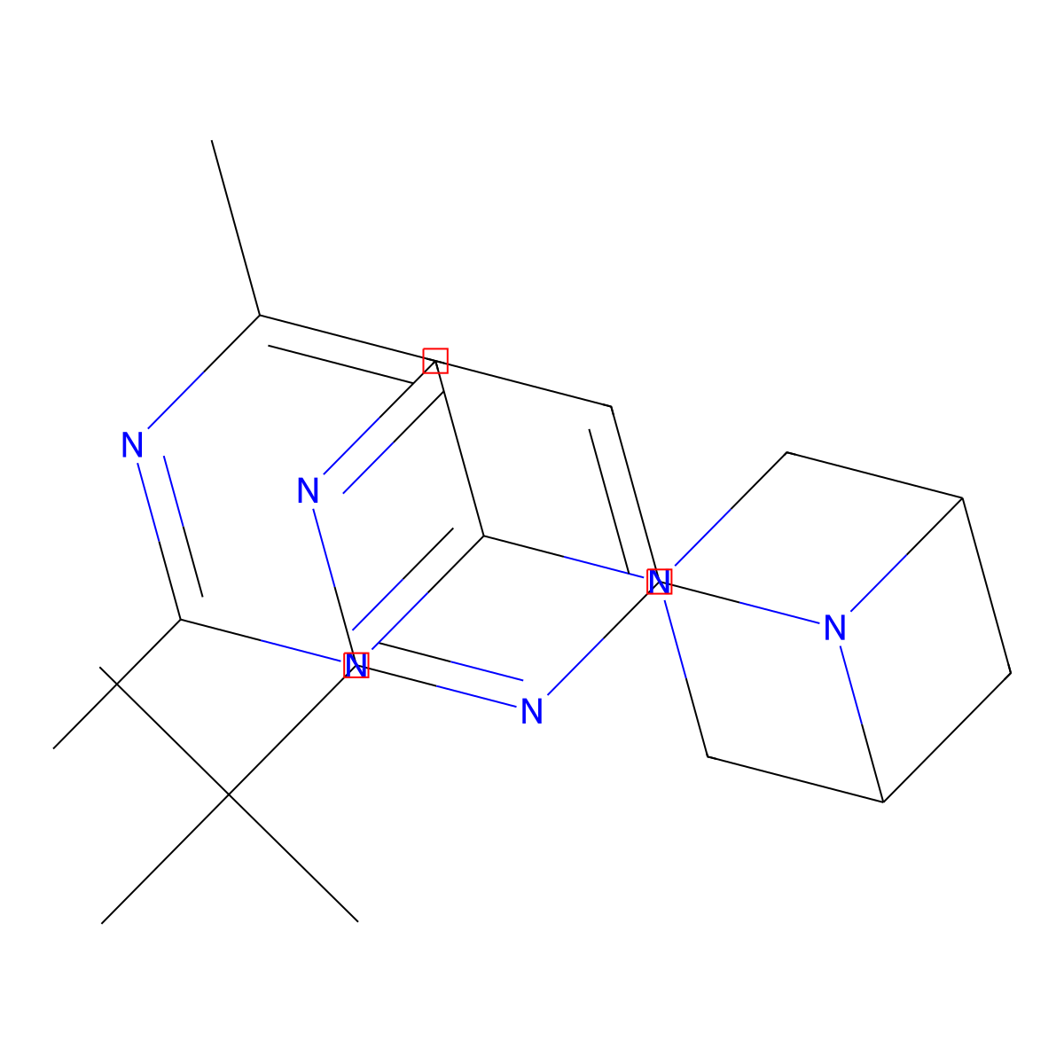 6-(2-Tert-butylpyrimidin-4-yl)-3-(2,6-dimethylpyrimidin-4-yl)-3,6-diazabicyclo[3.1.1]heptane molecular structure, CAS 3054594-89-4