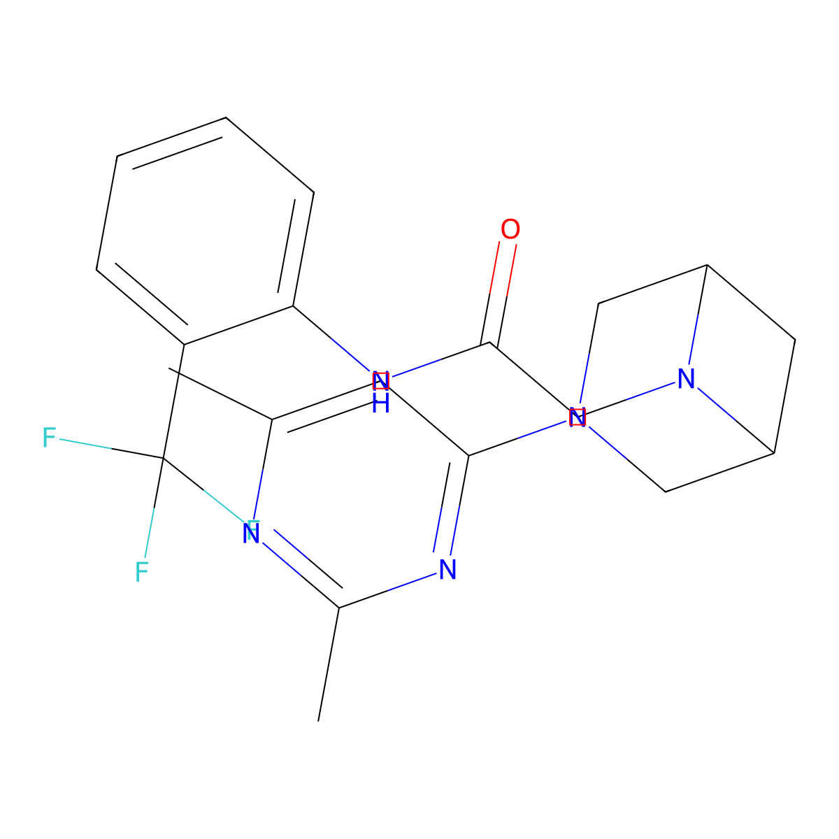2-[3-(2,6-dimethylpyrimidin-4-yl)-3,6-diazabicyclo[3.1.1]heptan-6-yl]-N-[2-(trifluoromethyl)phenyl]acetamide molecular structure, CAS 3054594-91-8